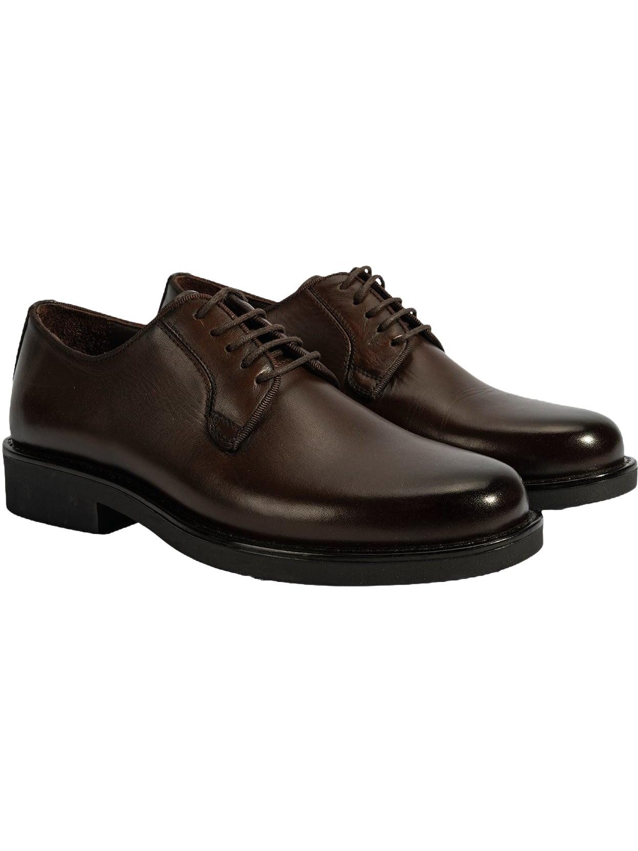 Desa Herren-Freizeitschuhe mit Schnürung – Obermaterial aus Leder, einfach Walkingschuh