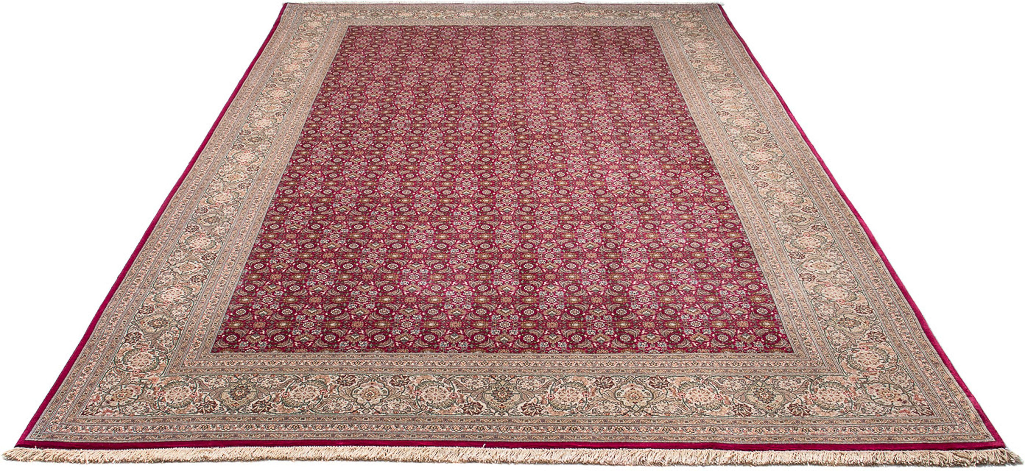 Orientteppich Perser - Täbriz - Royal - 312 x 197 cm - rot, morgenland, rechteckig, Höhe: 7 mm, Wohnzimmer, Handgeknüpft, Einzelstück mit Zertifikat