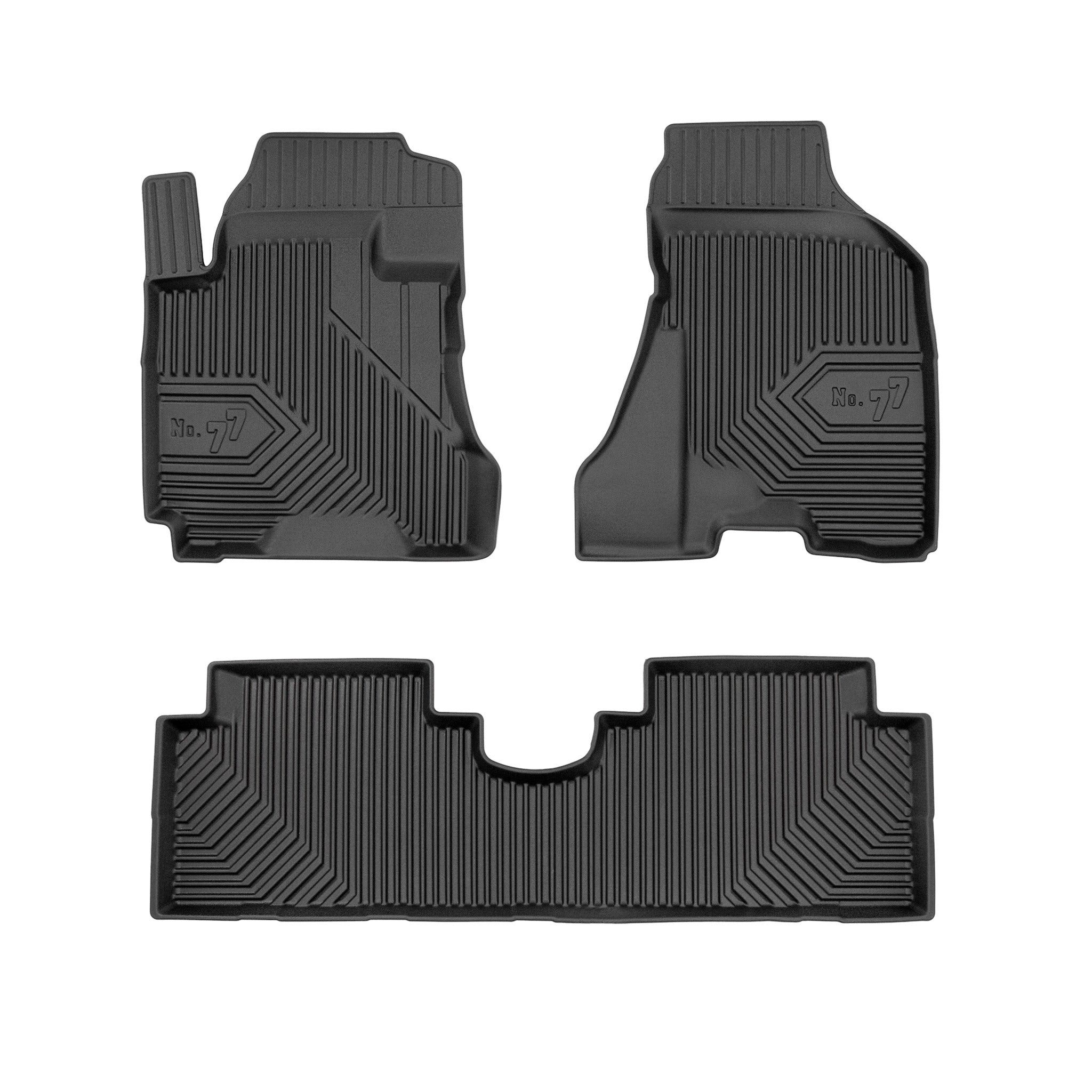 OMAC Auto-Fußmatten Gummimatten für Hyundai Tucson 2004-09 ohne clips TPE Schwarz (3 St), für Hyundai Tucson I 2004-2009 ohne Fußmattenclips Hyundai Tucson I 2004-2009 ohne Fußmattenclips, Antirutsch,Wasserfest,Einfache Installation