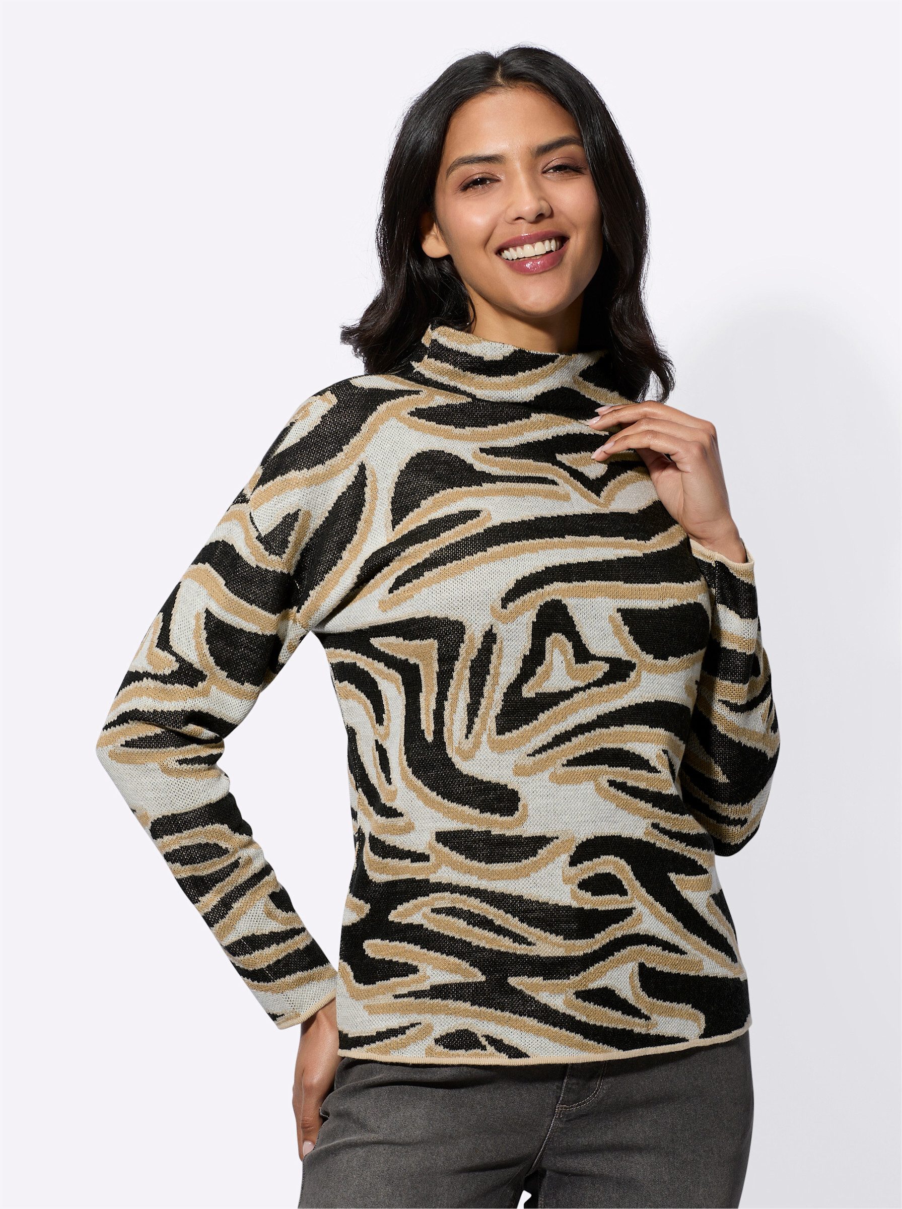 Strickpullover Jacquard-Pullover
