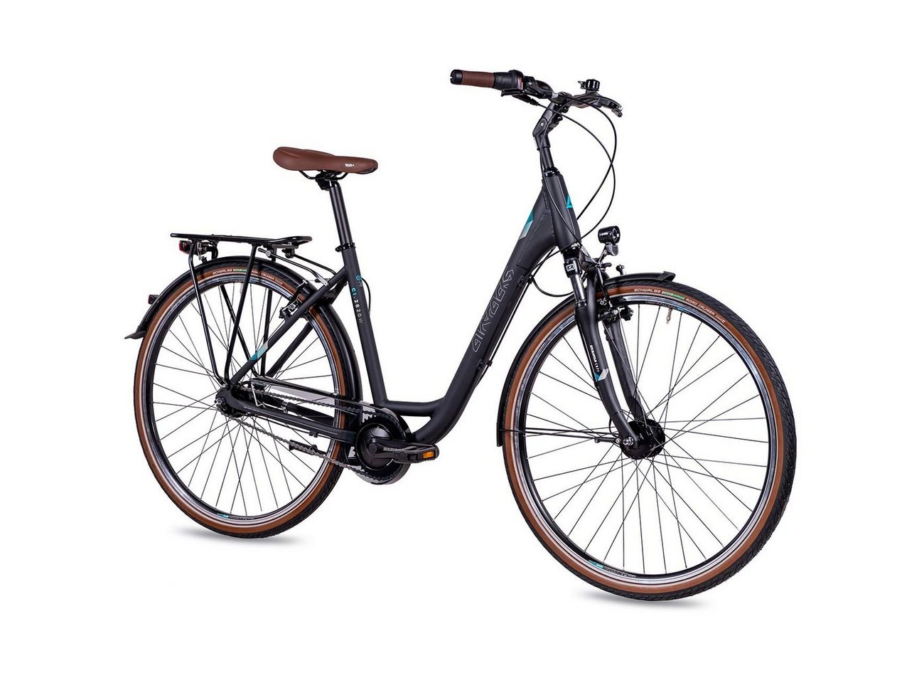 Airtracks Cityrad Damen LS City Fahrrad 28 Zoll Cityrad CI.2820W, 7 Gang Shimano NEXUS Schaltwerk, Nabenschaltung, Schwarz Matt - Rahmenhöhen 45 cm 50 cm » Modeljahr 2026
