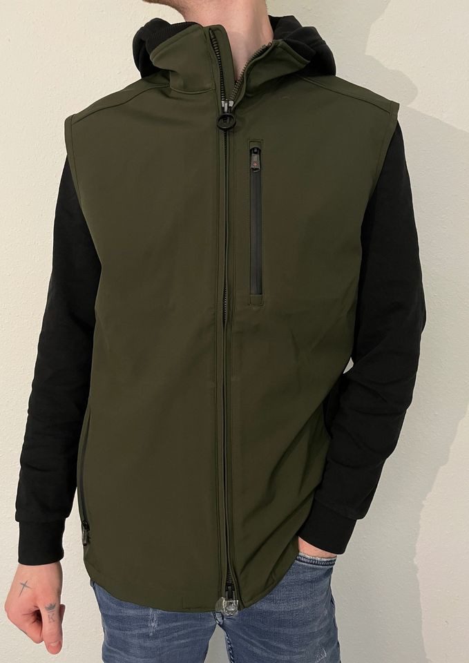 Softshellweste - leichte Jacke Ärmellos - Weste einfarbig - Outdoorweste