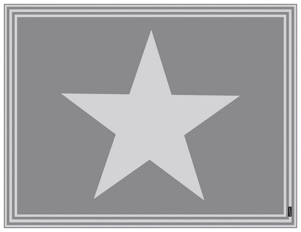 Vinylteppich Buddy Stella Grey, MySpotti, rechteckig, Höhe: 0,5 mm, statisch  haftend