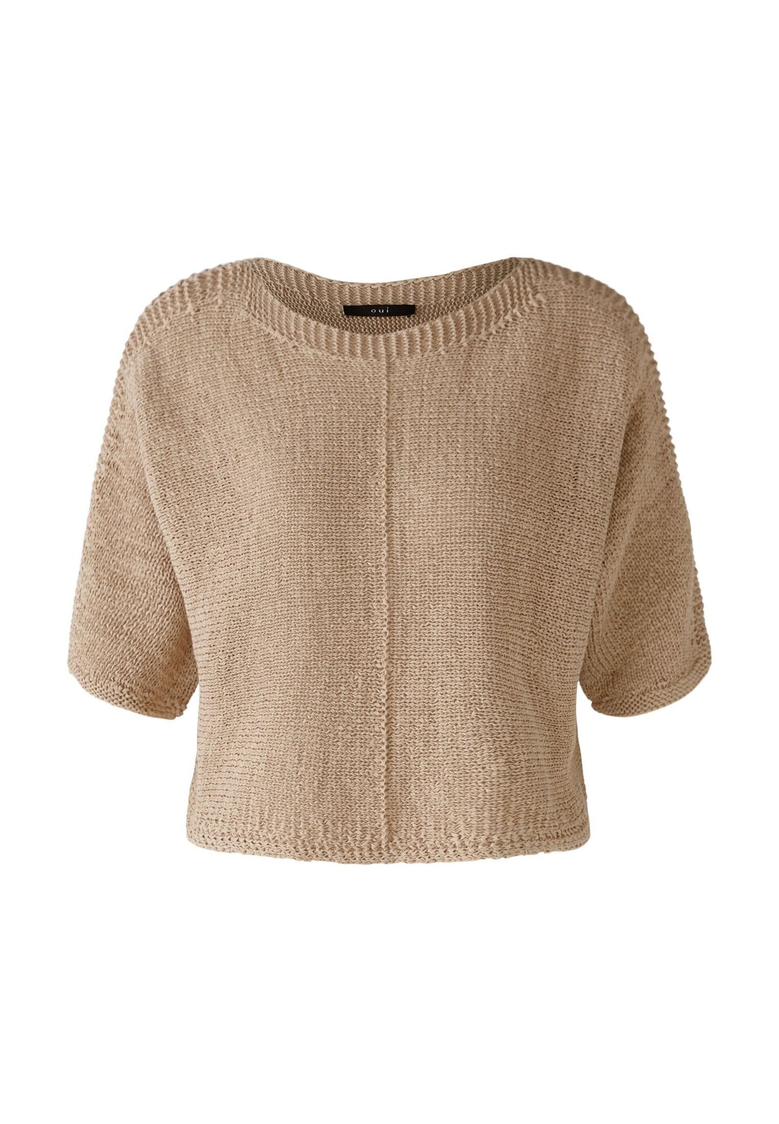Oui Strickpullover Pullover Baumwollmischung