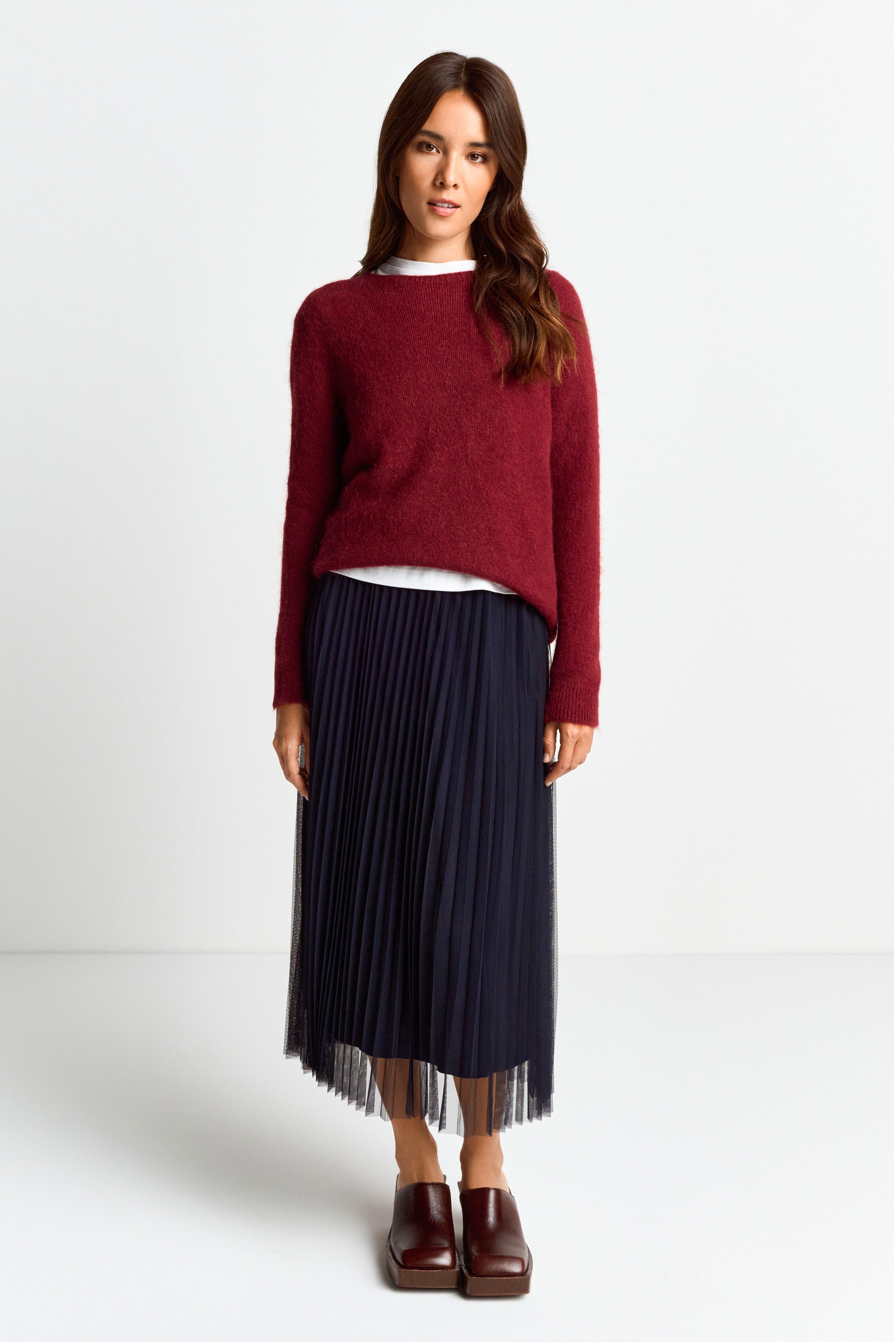 RICHROYAL Strickpullover Cozy Crew neck mti U-Boot-Ausschnitt günstig online kaufen