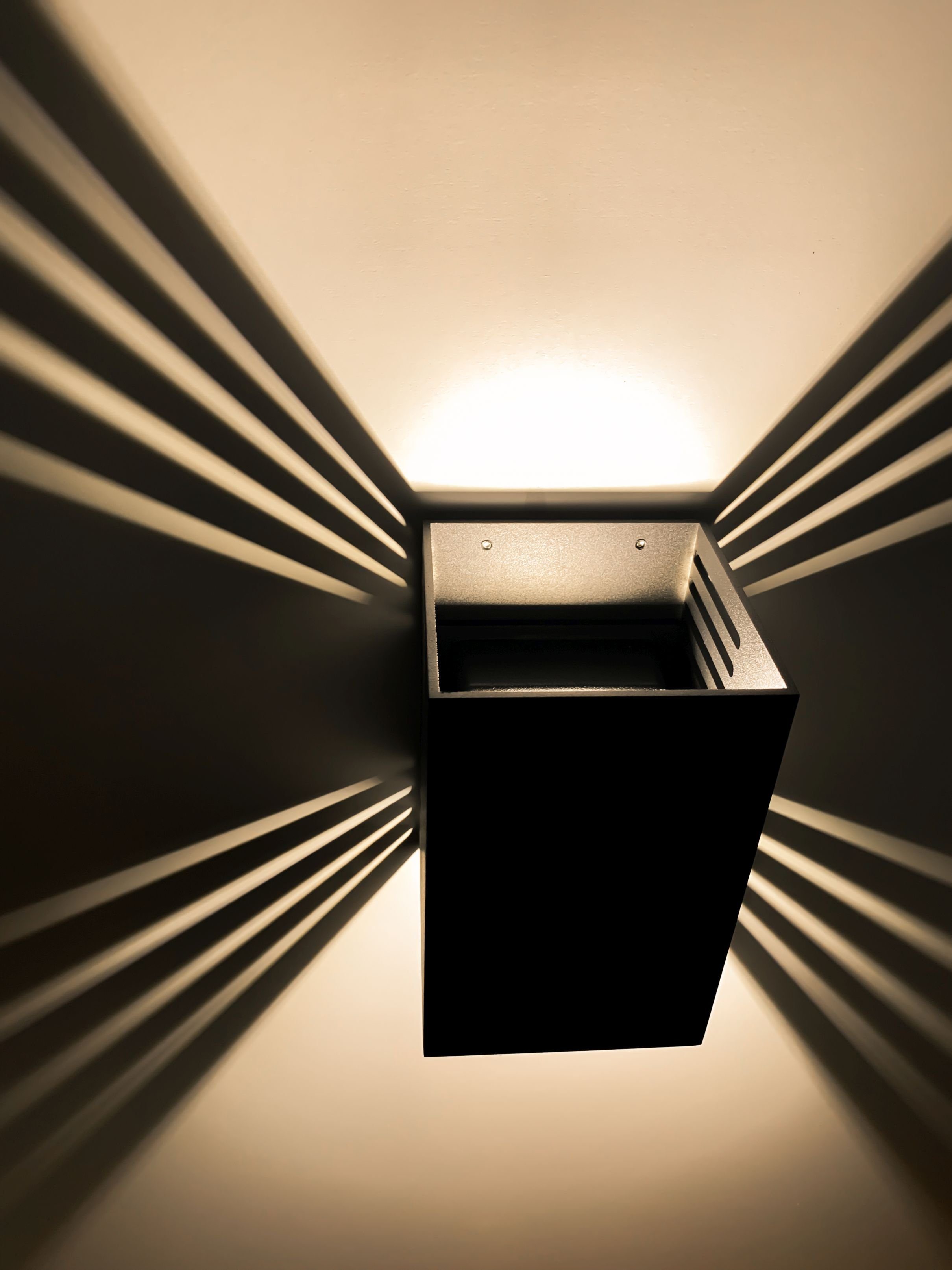 SpiceLED LED Außen-Wandleuchte ShineLED-Outdoor, Warmweiß (2700 K), LED fes günstig online kaufen