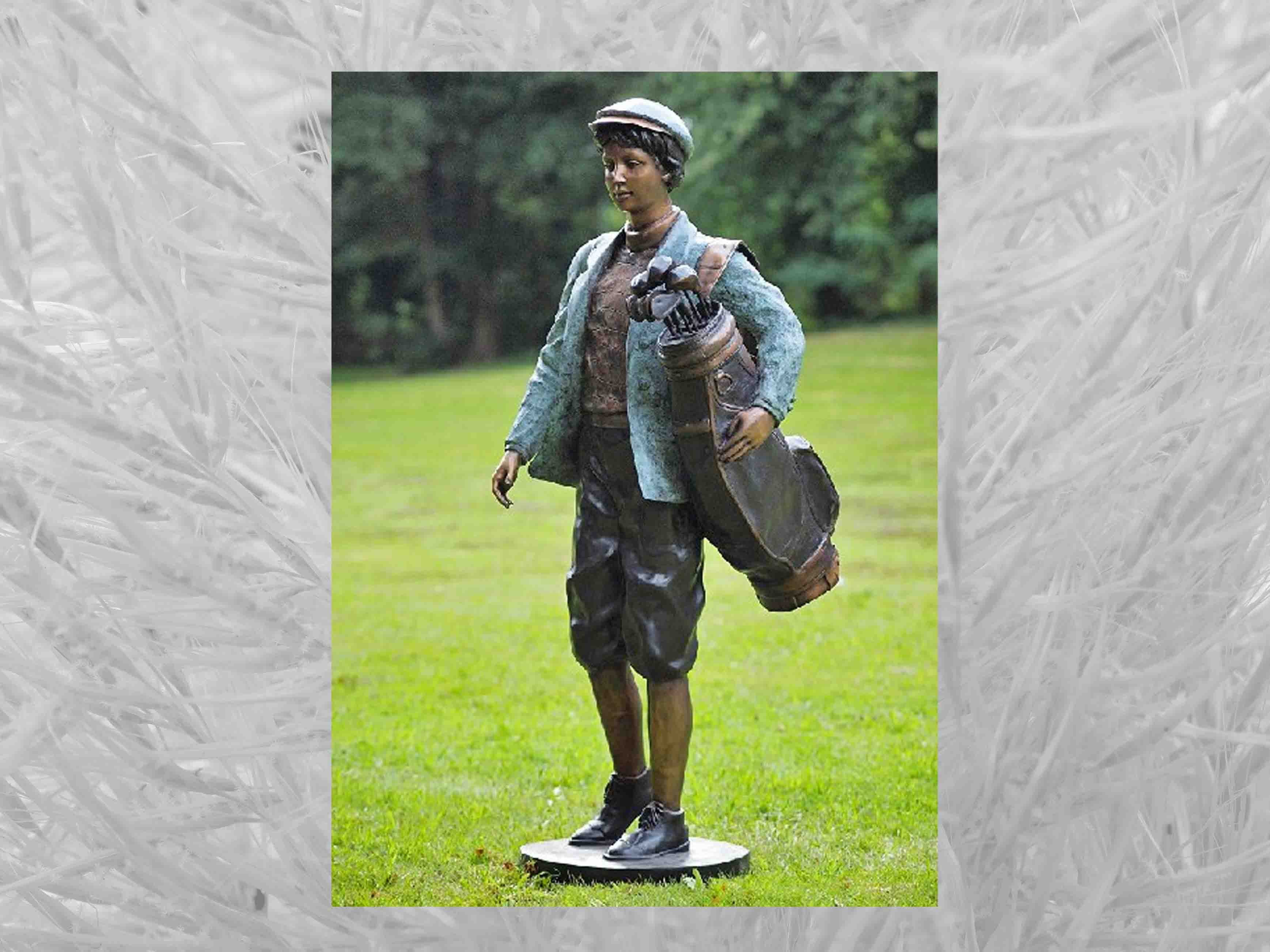 IDYL Gartenfigur IDYL Bronze-Skulptur Golfspieler, Bronze