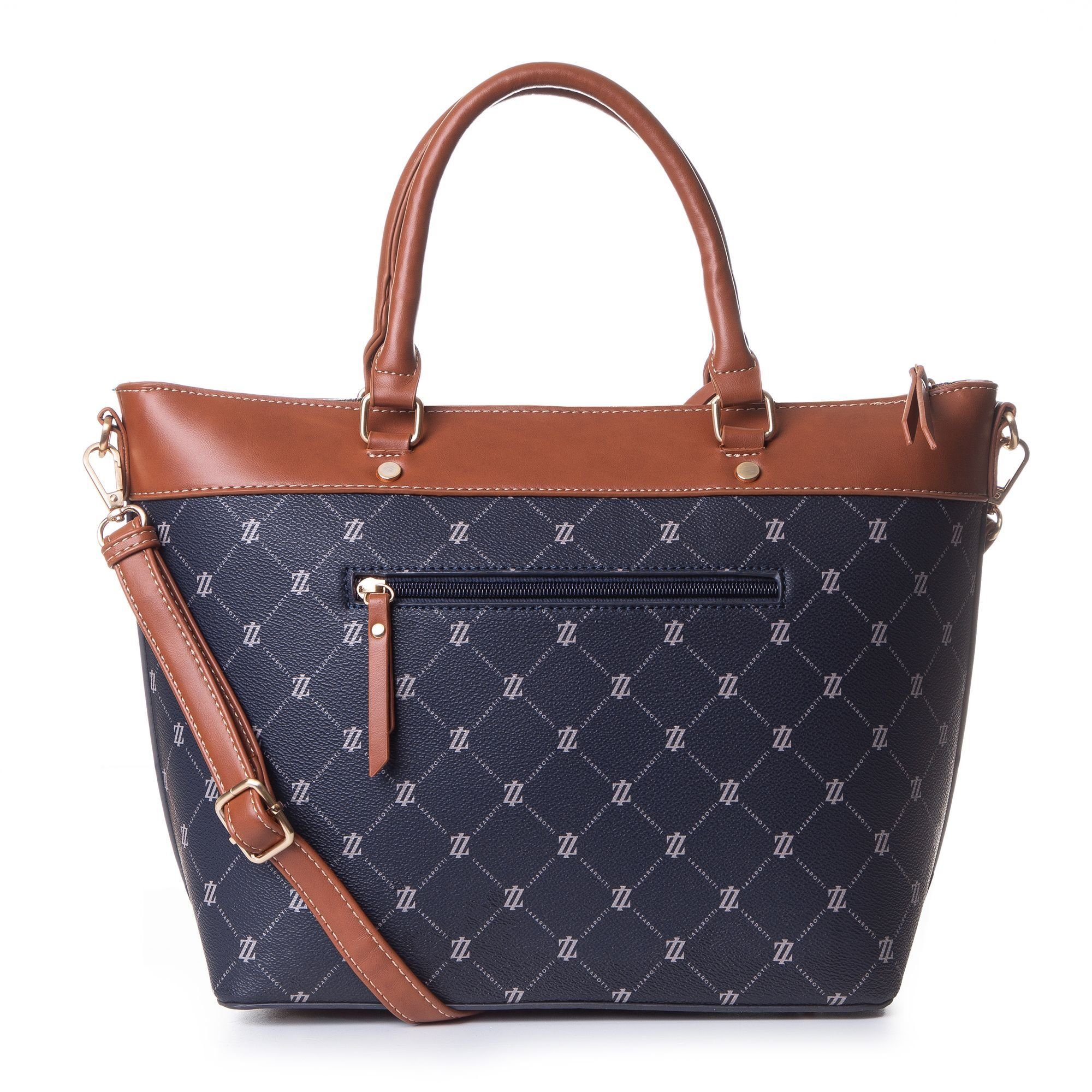 Kunstleder Henkeltasche Lazarotti blue Palermo,