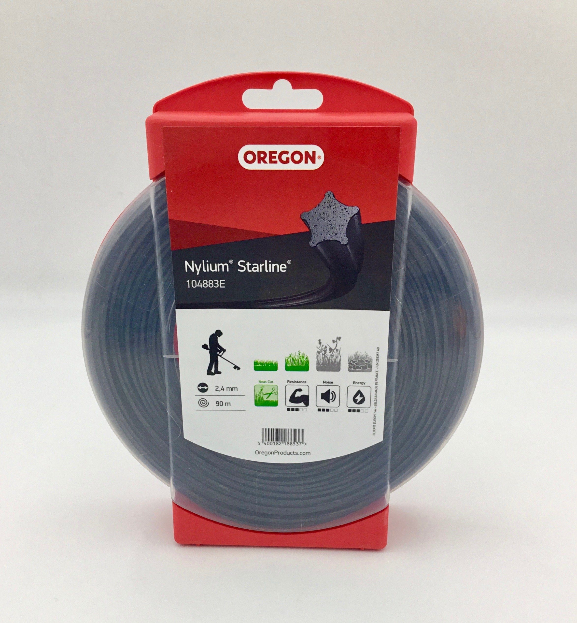 Oregon Trimmerfaden Mähfaden- NYLIUM Starline - 2,4 mm 90 m 104883E