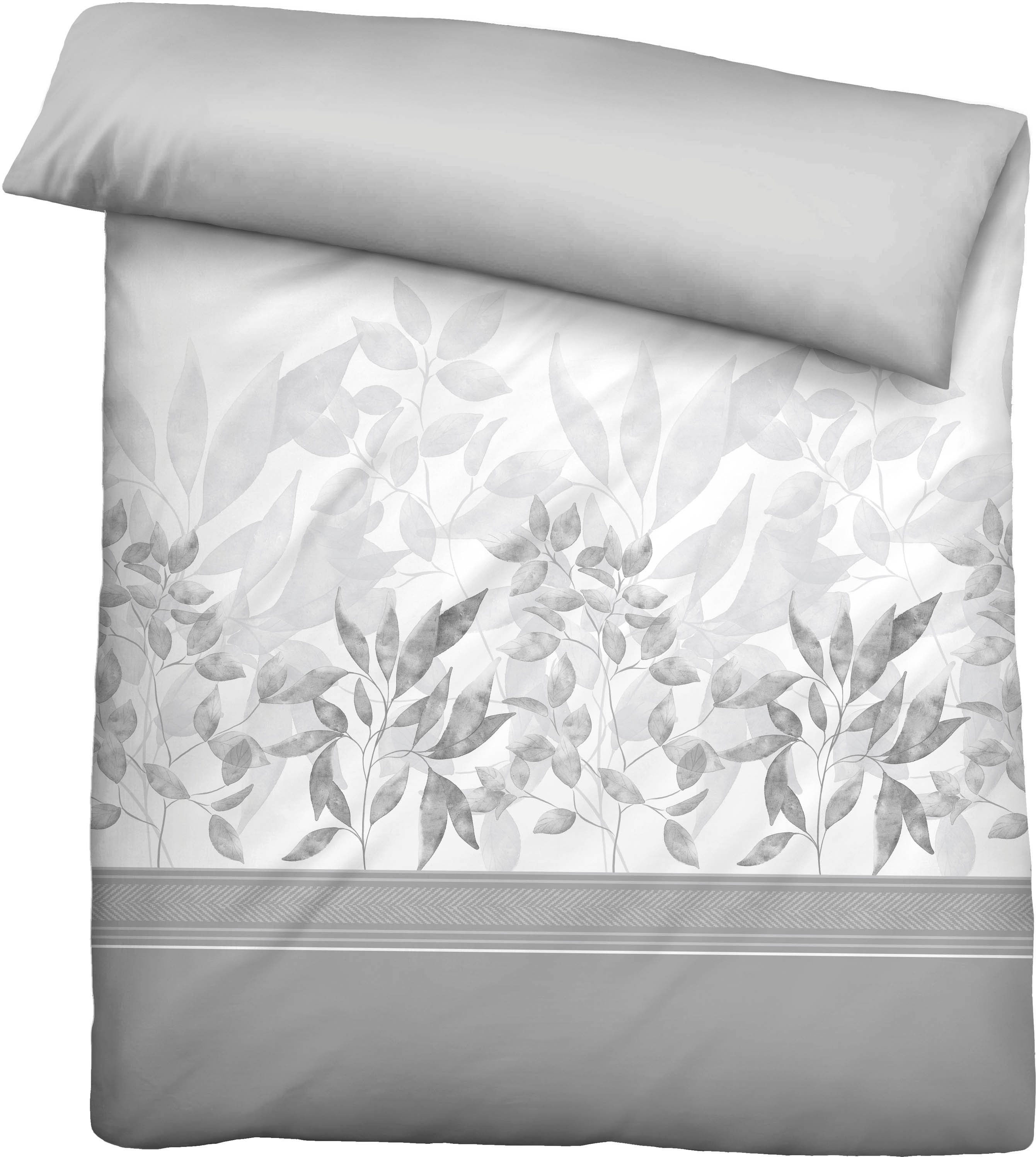 Biberna Wendebettwäsche Azra, Satin, 6 teilig, feiner Glanz + weicher Griff, pflegeleicht, als 3er- oder 6er-Set