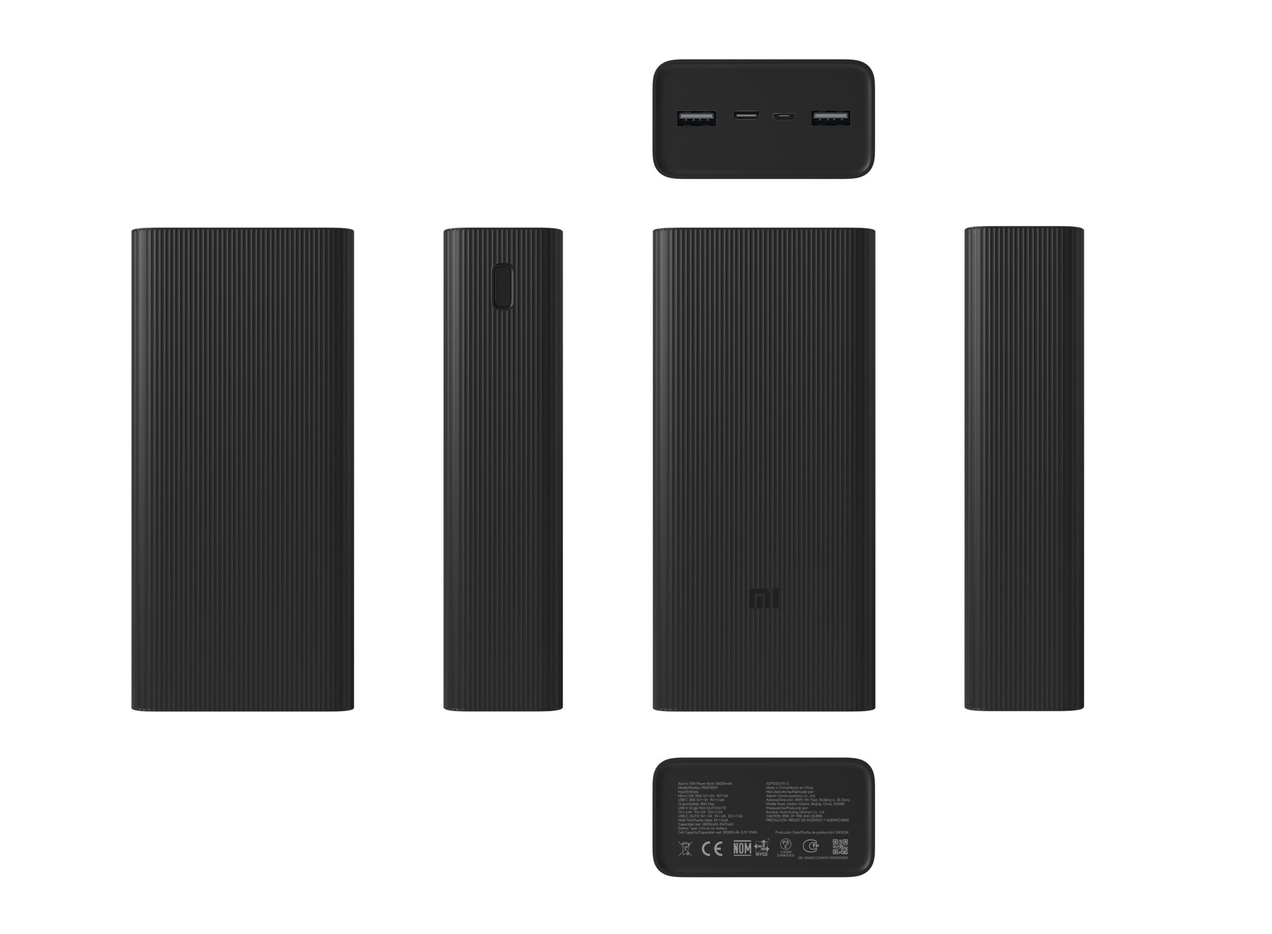 Xiaomi Xiaomi 18W Power Bank 30000mAh Schwarz Powerbank