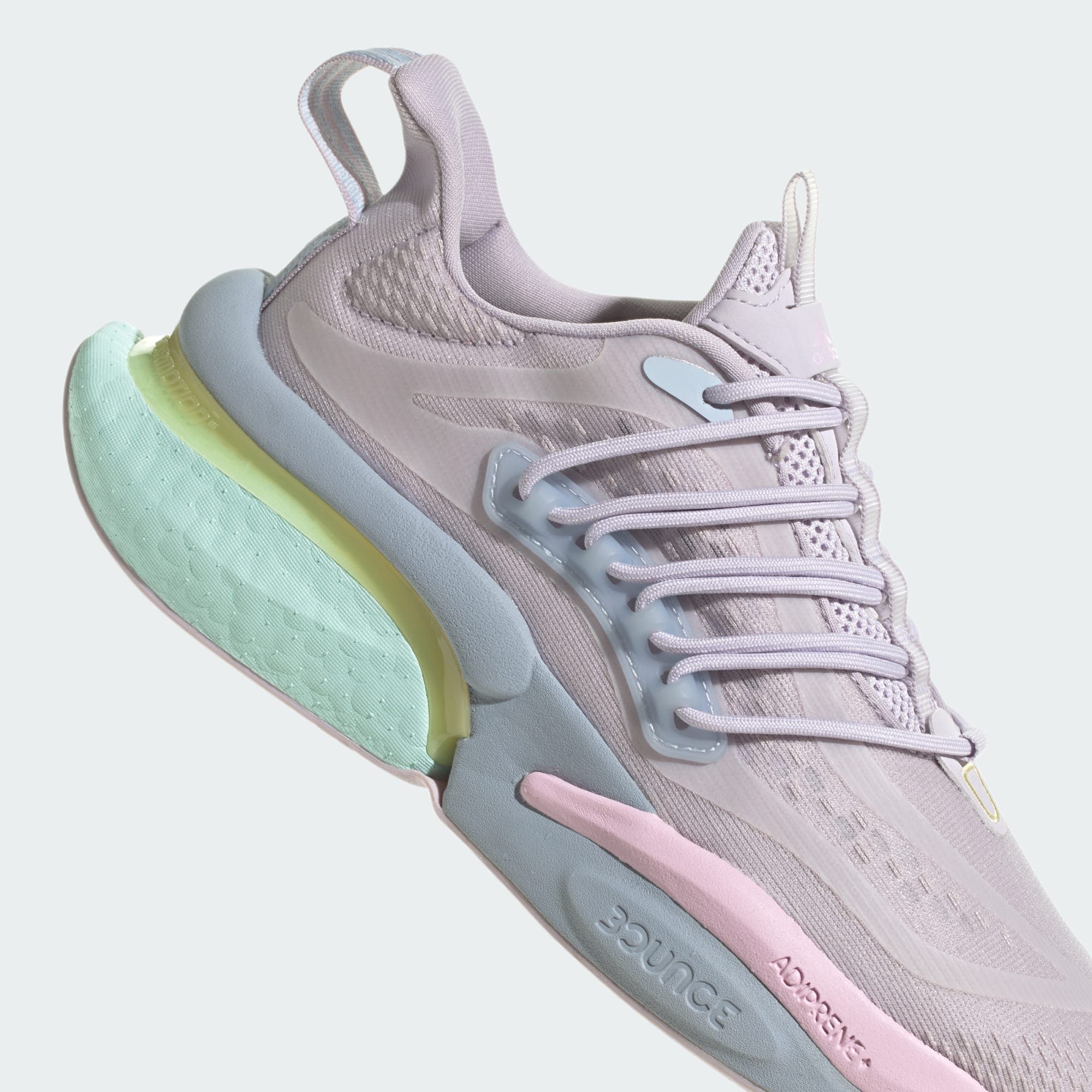 adidas Sportswear ALPHABOOST V1 Fusion Sneaker Dawn Silver / Almost Orchid / Yellow SCHUH