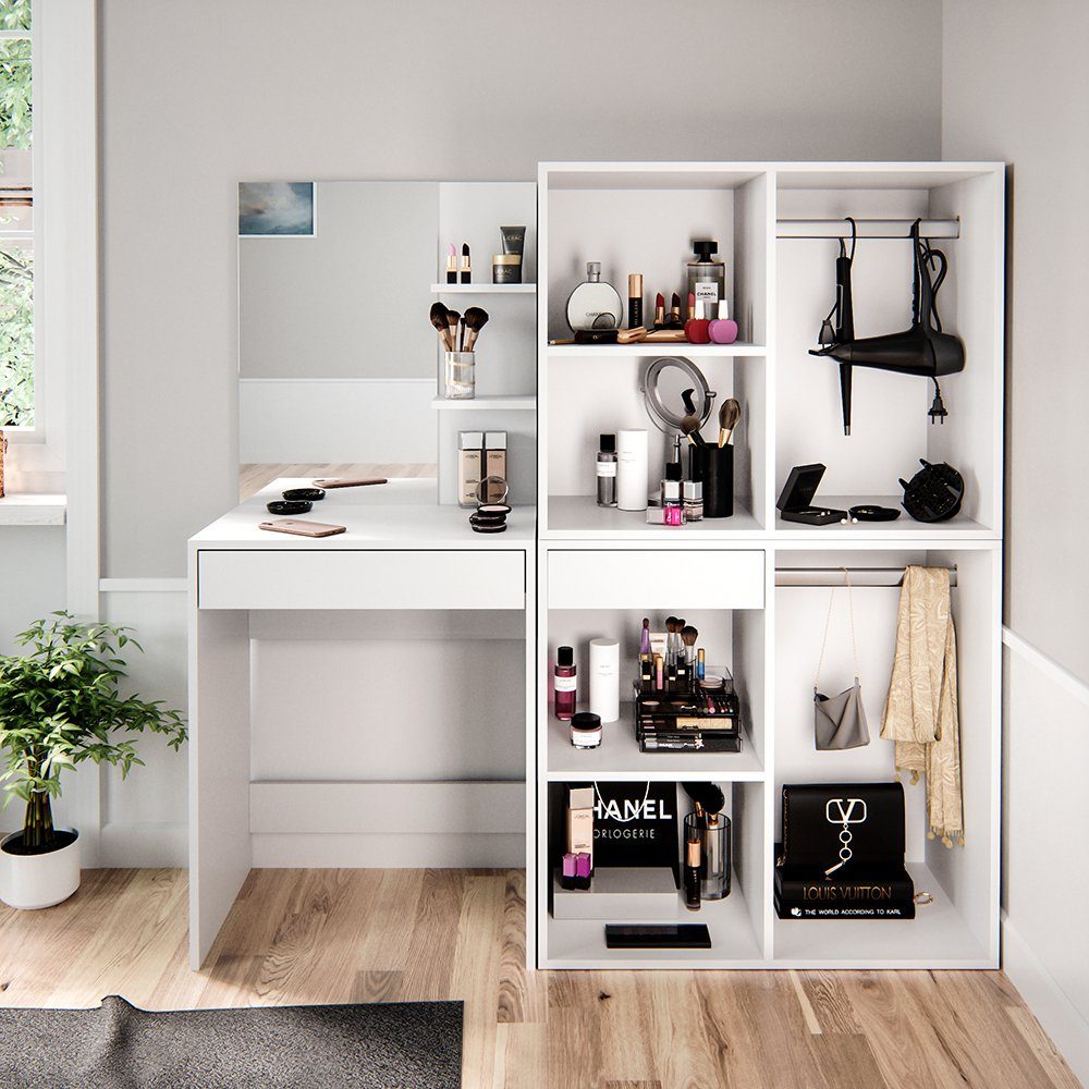 Vicco Schminktisch Isabelle, Weiß, 140 cm günstig online kaufen
