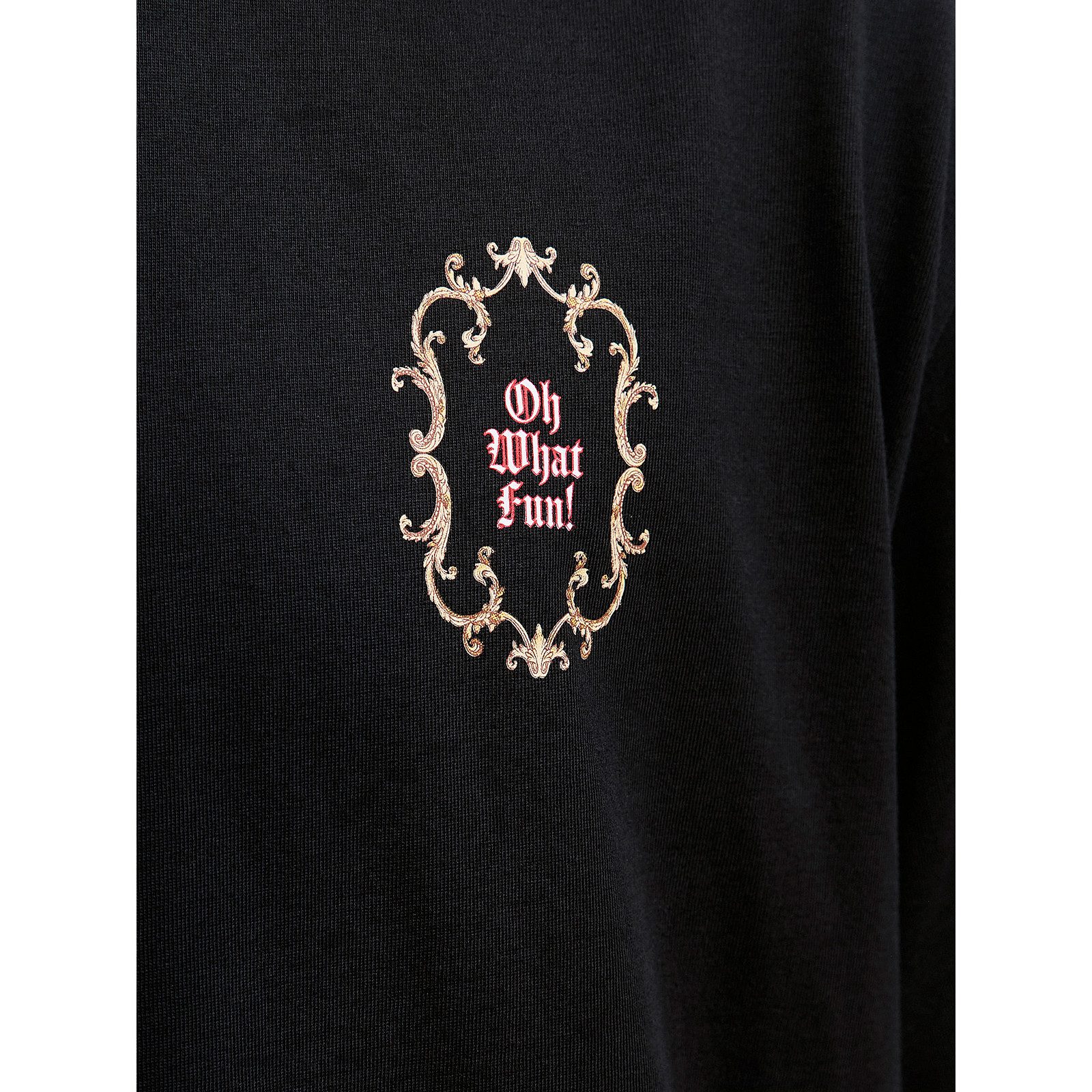 Jack & Jones Rundhalsshirt Jack&Jones Xmas T-Shirt schwarz XXL Rückenprint Santa