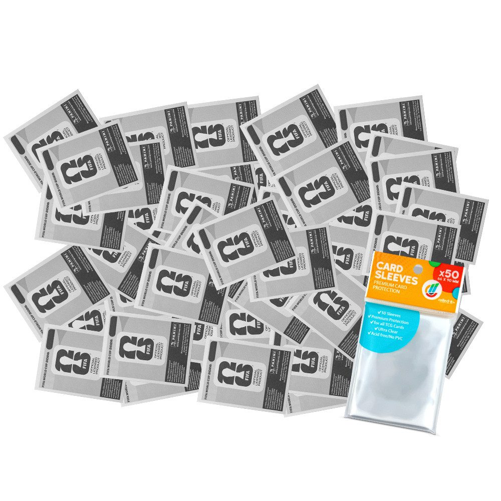 Panini Sammelkarte WorldCup 2026 Sticker-50 verschiedene zufäl. Sticker+collect-it Hüllen
