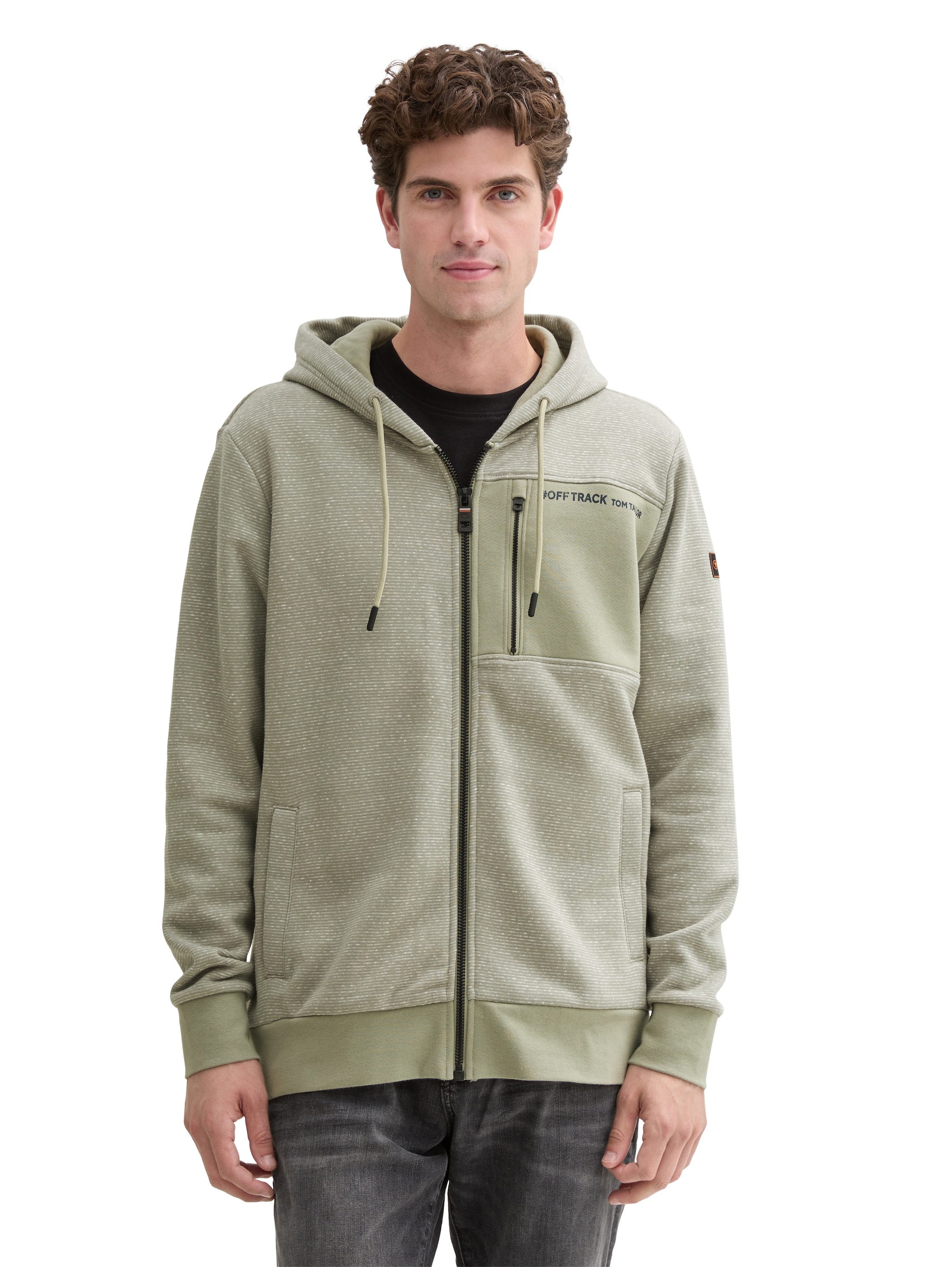 TOM TAILOR Kapuzenpullover Sweatjacke mit Brusttasche günstig online kaufen