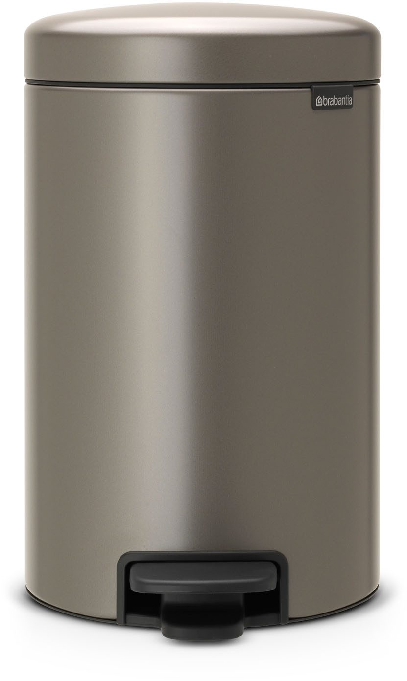 Brabantia Mülleimer NewIcon Treteimer, 12L, sanft schließender Deckel, mit leichter Pedalbedienung