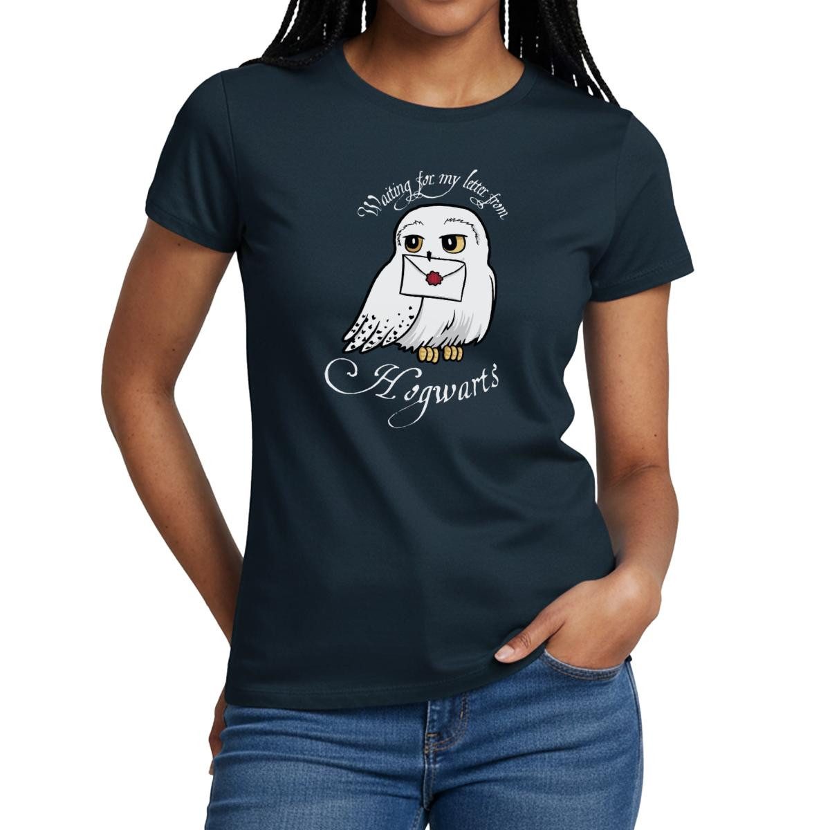 T-Shirt Harry Potter Hedwig Brief Frauen T-Shirt