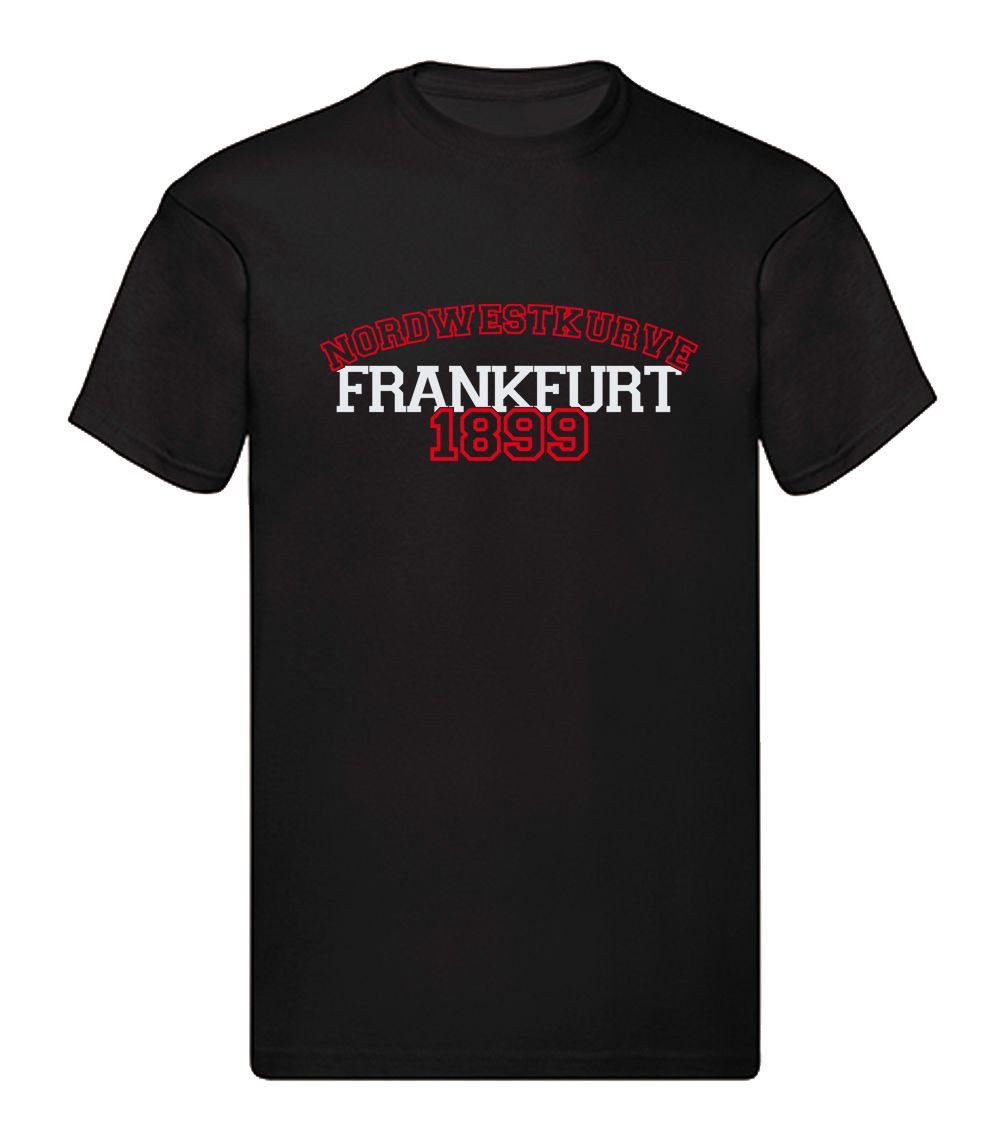 G-graphics T-Shirt Nordwestkurve – Frankfurt – 1899 (1-tlg) Herren T-Shirt mit einem Motiv für den echten Fan