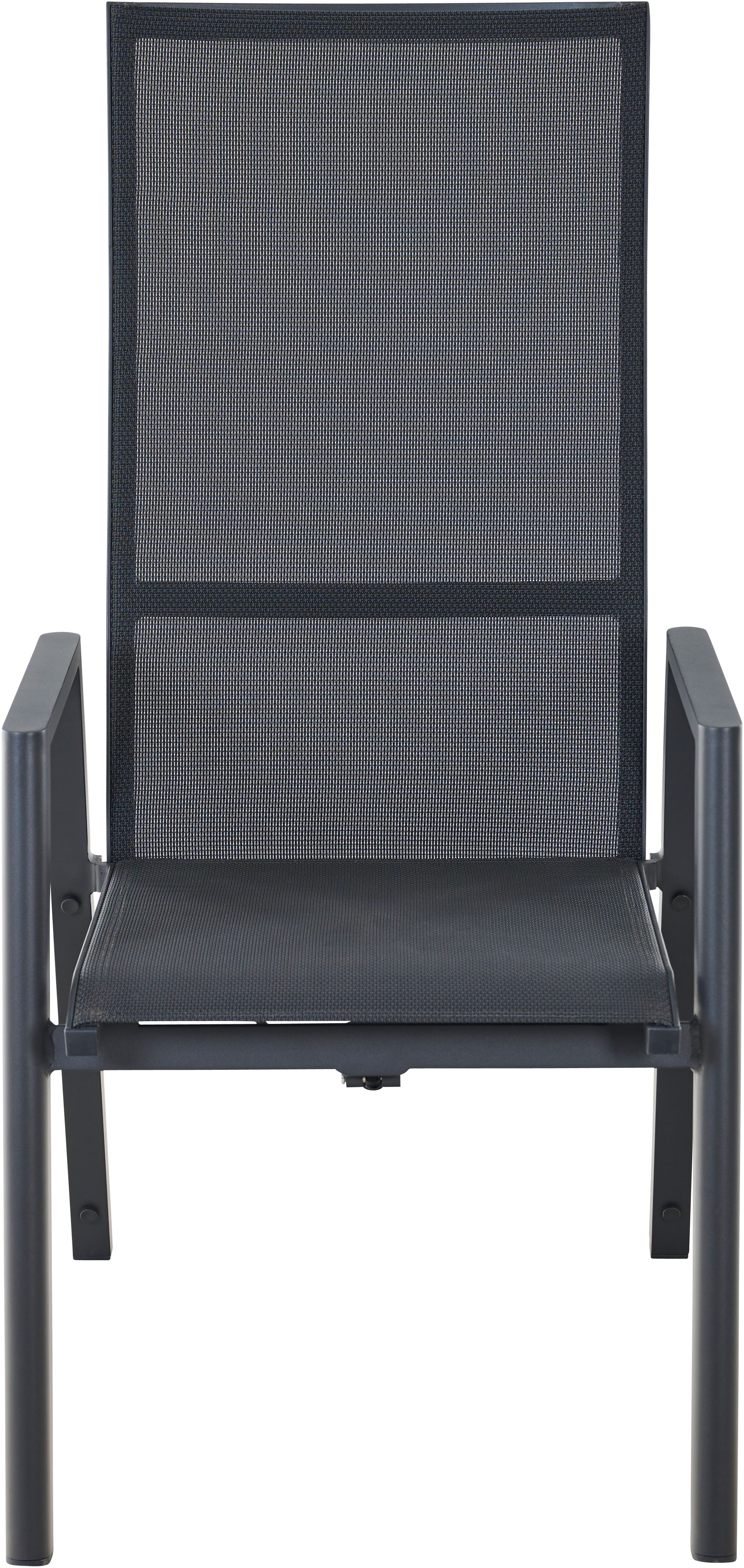 Siena Garden Gartensessel BOLOGNA Move Sessel, anthrazit, Aluminiumgestell, Ranotex® Bezug