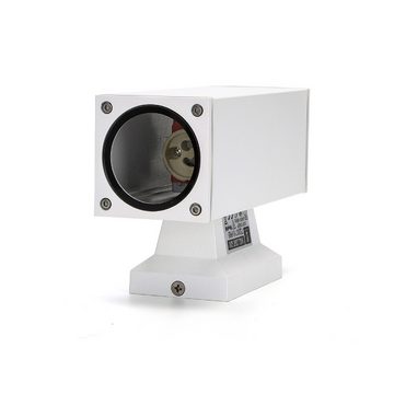 LED Universum Außen-Wandleuchte 2-flammig, weiß, GU10, IP65, wassergeschützt, G, L168mm, wassergeschützt