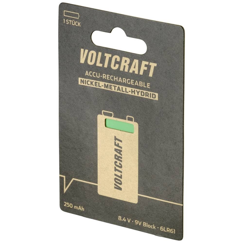 VOLTCRAFT NiMH 9 V Block-Akku 250 mAh Akku