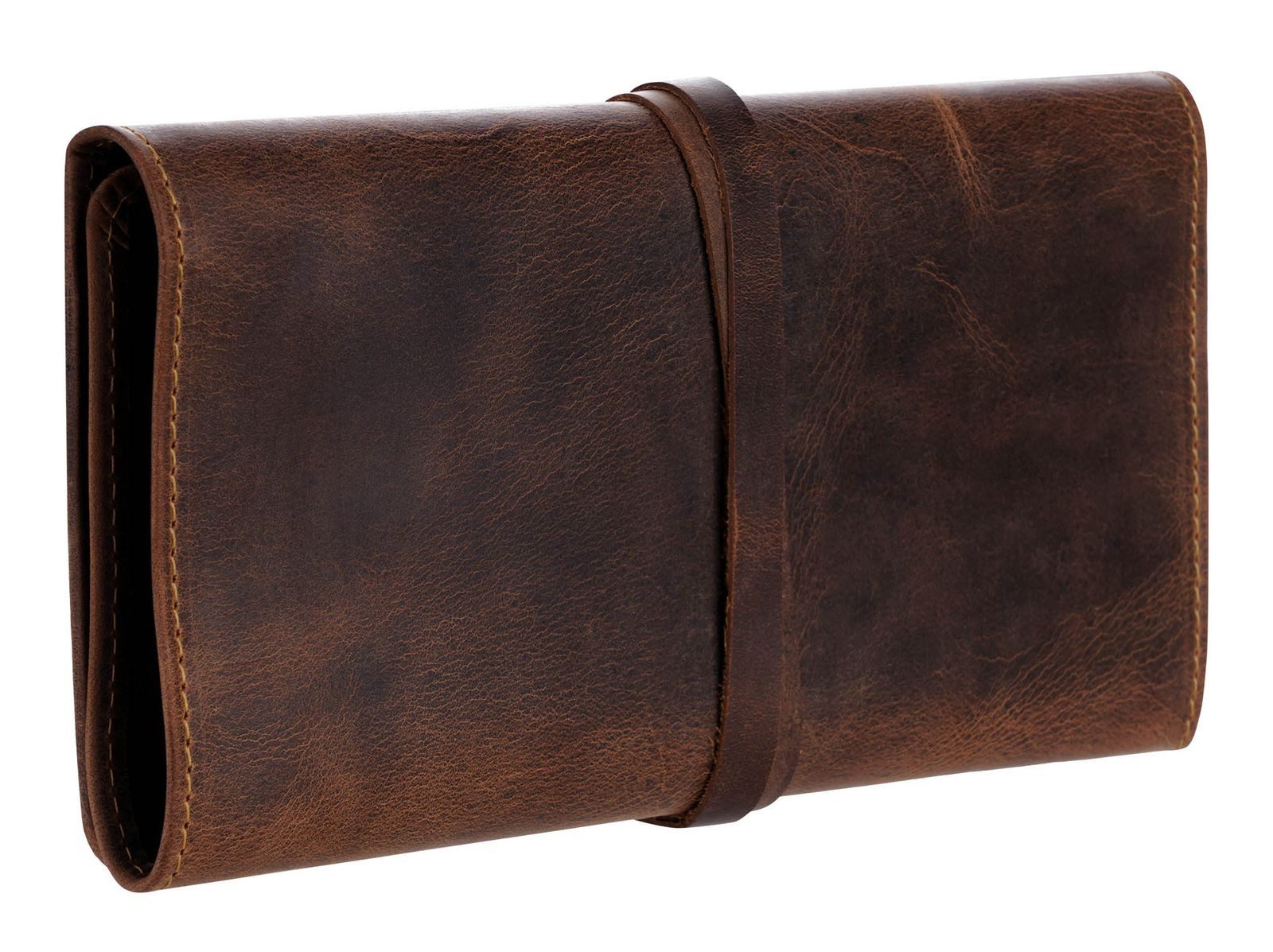 Greenburry Aufbewahrungstasche Pencil Case, aus echtem Rindsleder
