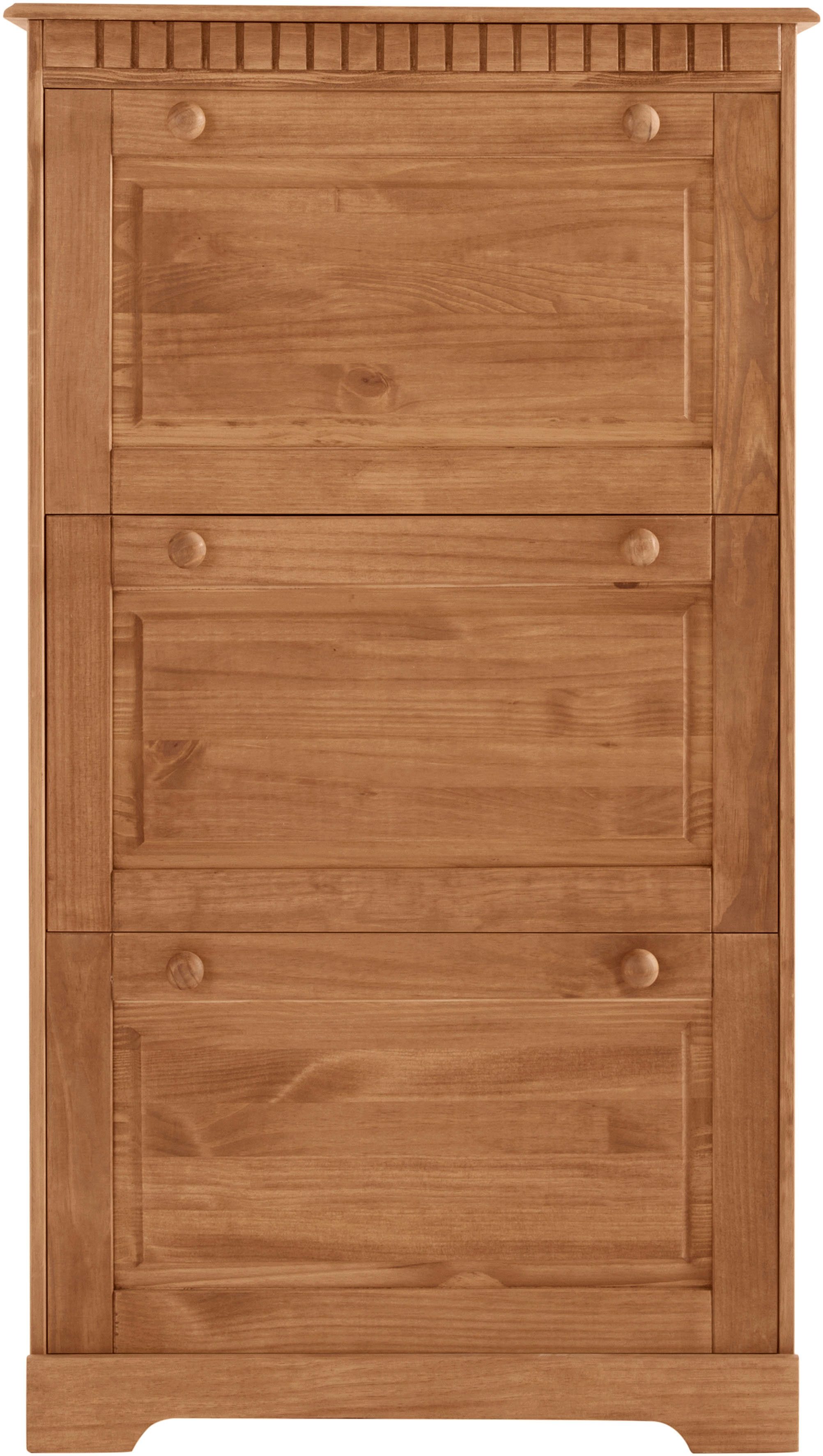 OTTO home Schuhschrank Lisa mit 3 Klappen, Höhe 134 cm, Breite 75 cm
