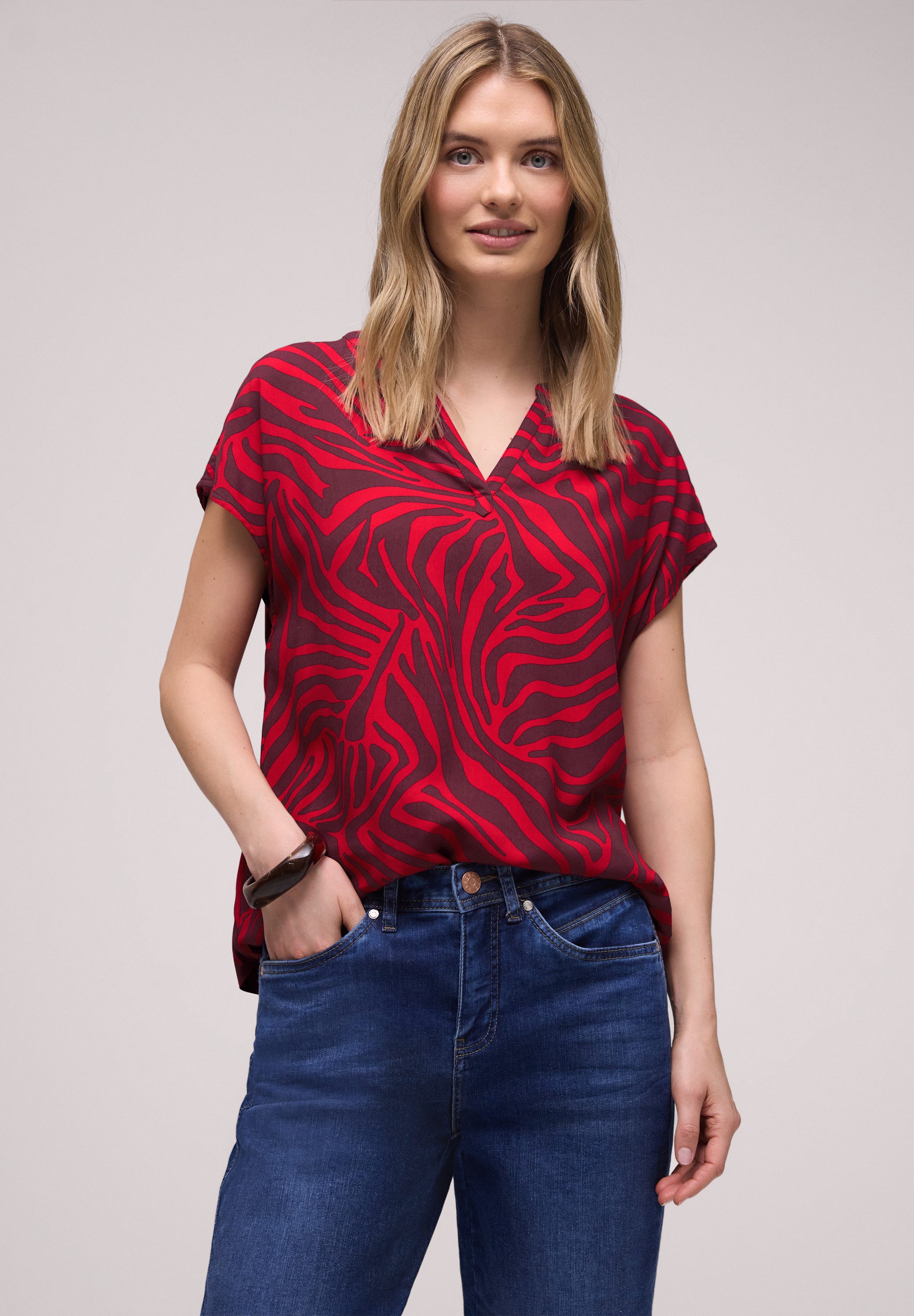 STREET ONE Hemdbluse aus softer Viskose