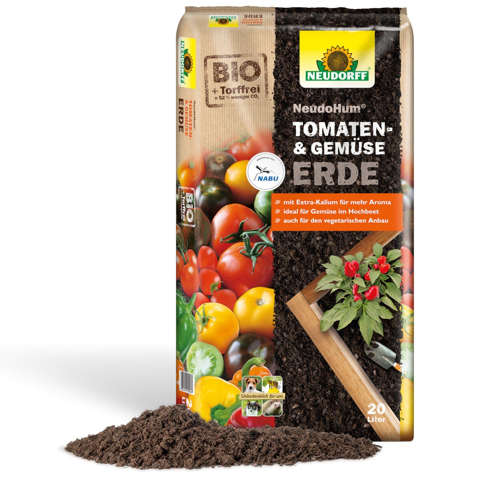 Neudorff Pflanzerde »NeudoHum Tomaten- und GemüseErde«, (20 Liter) online  kaufen | OTTO