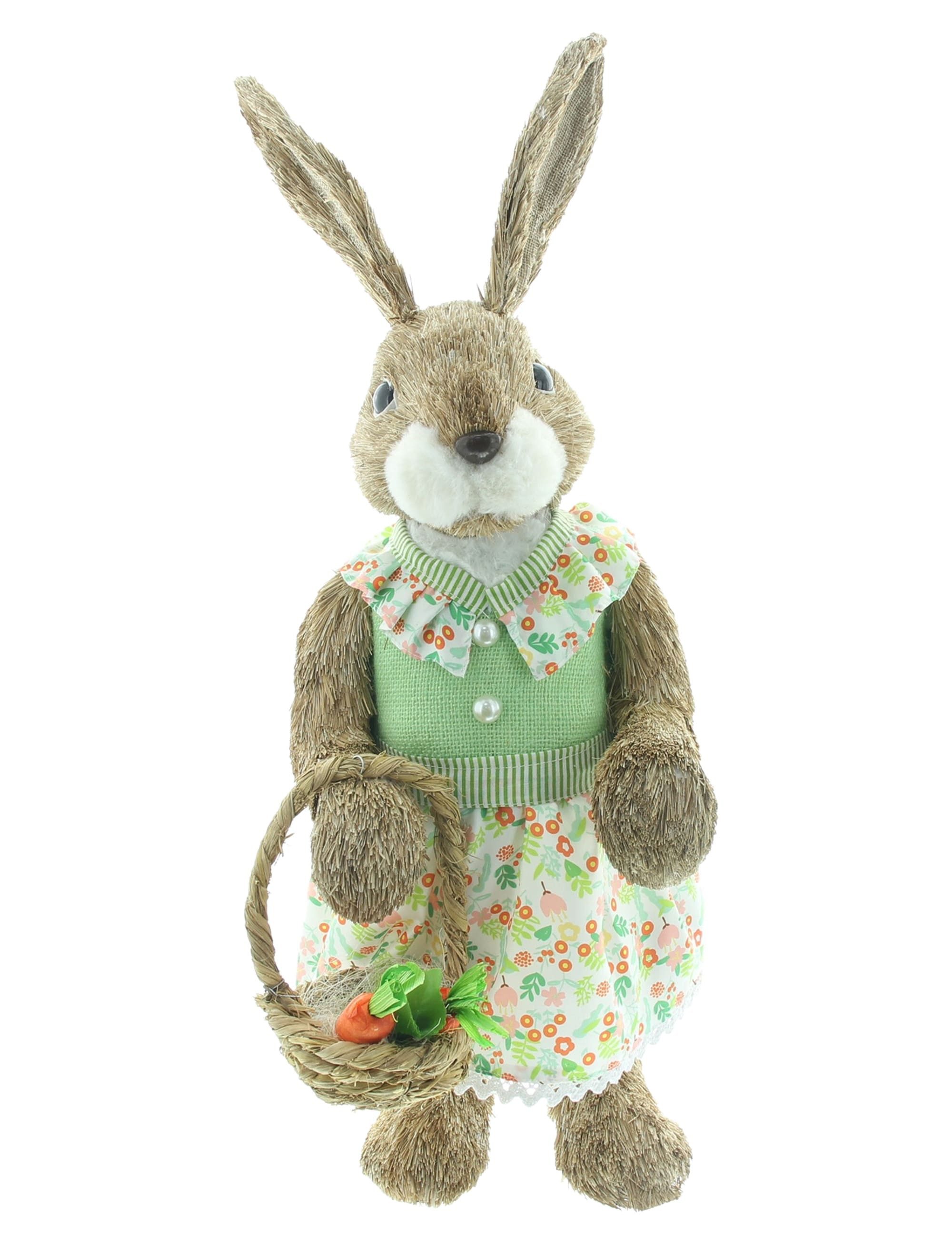 Dekoleidenschaft Osterhase "Herr oder Frau Hase" große Dekofigur 75 / 60 cm hoch, Osterdeko, Hasendeko