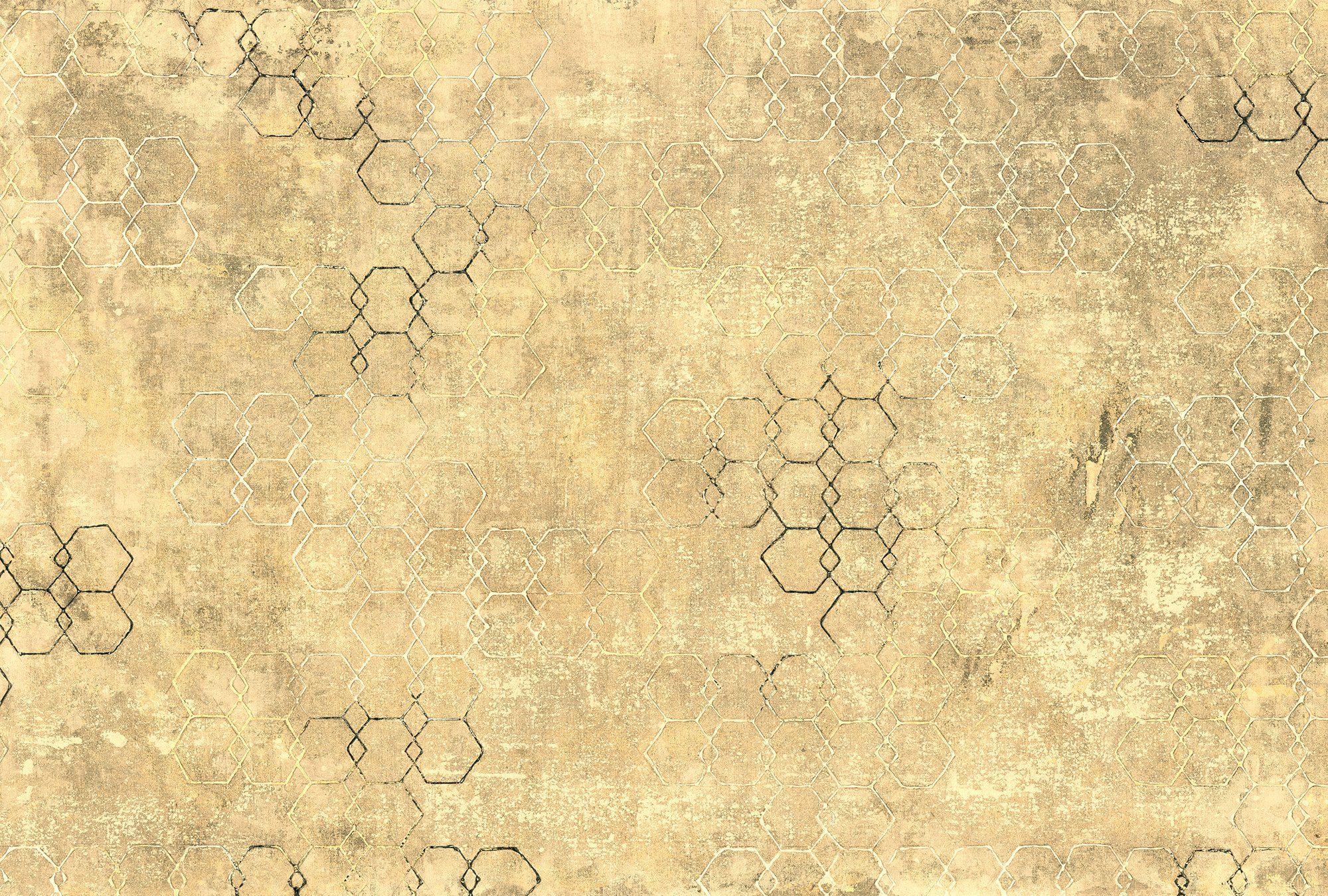 Architects Paper Fototapete Atelier 47 Hexagon Art 1, glatt, geometrisch, (4 St), Vlies, Wand, Schräge, Decke