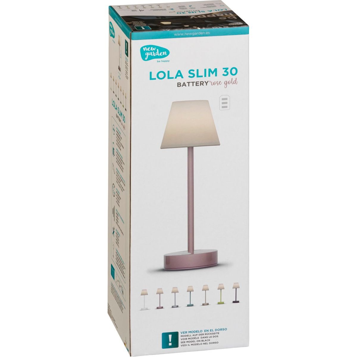 New Garden Tischleuchte New Garden Lola Slim 30 Akku Tischleuchte Rose