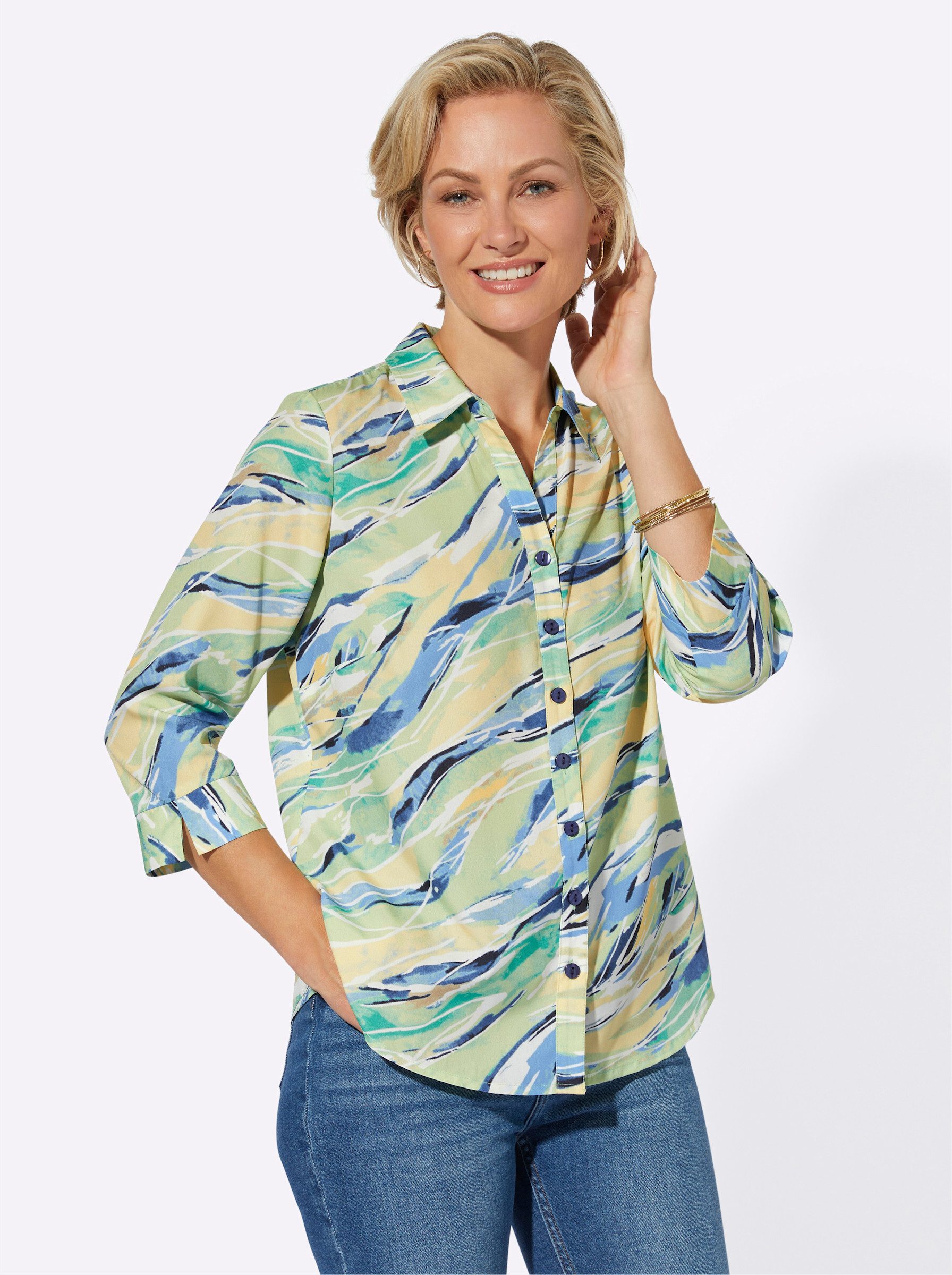 Witt Klassische Bluse Druckbluse . günstig online kaufen