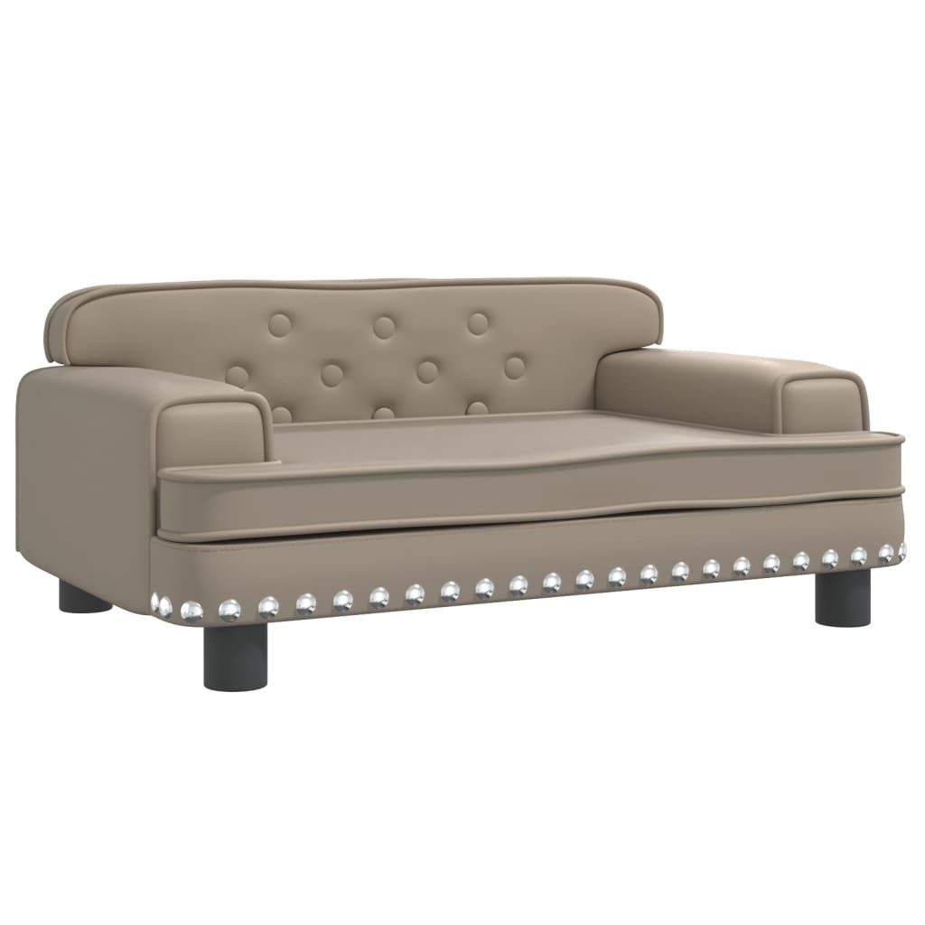 vidaXL Kindersofa, Kinder Schlafsofa Cappuccino 70x45x30 cm Kunstleder