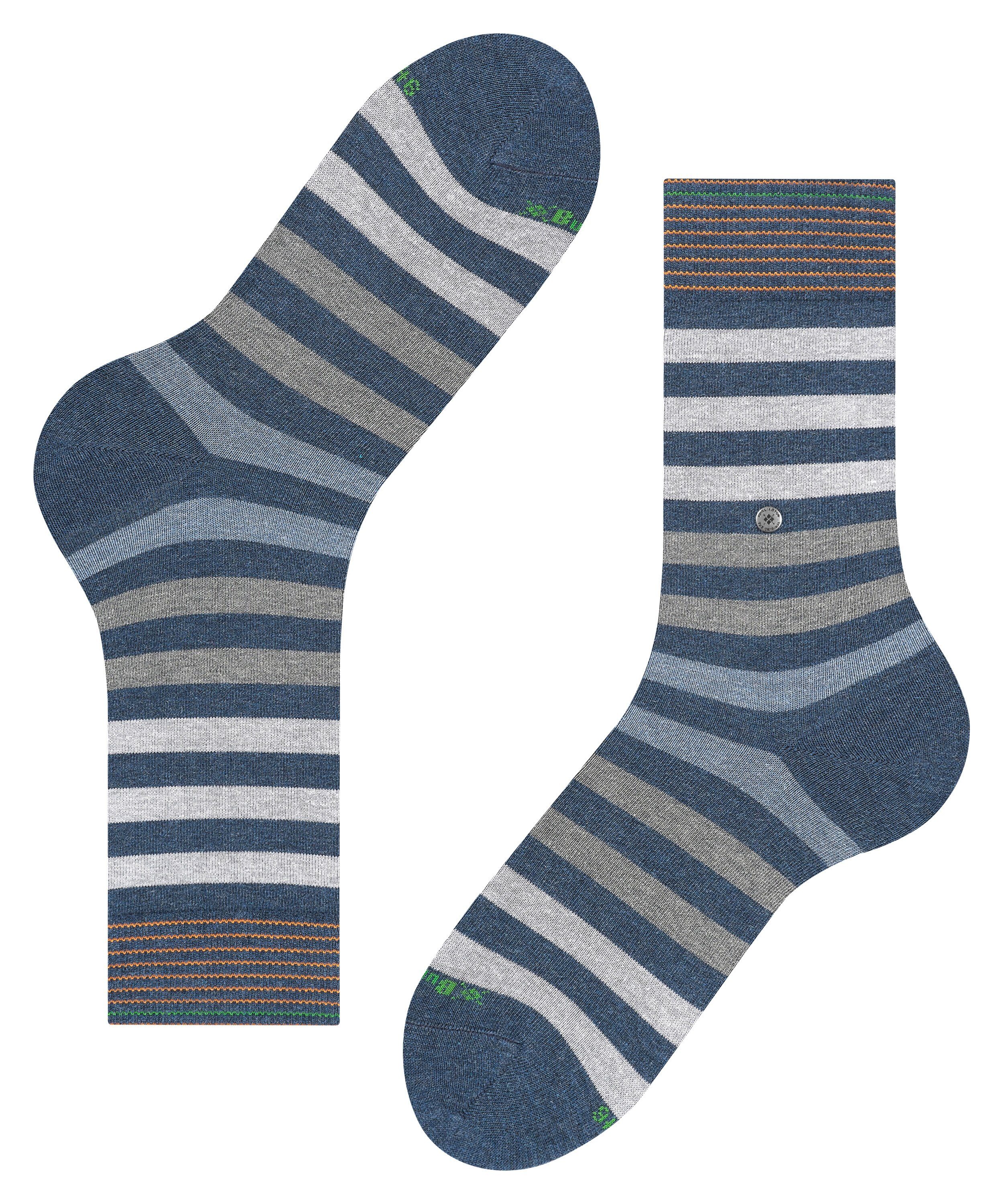 Socken dark (1-Paar) Blackpool blue mel. Burlington (6688)