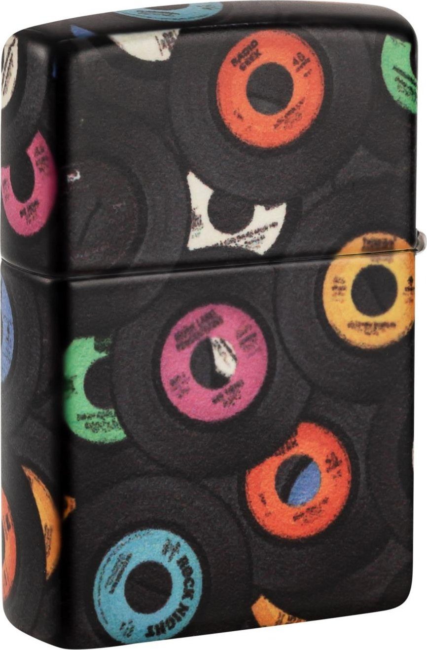 Feuerzeug ZIPPO Benzinfeuerzeug "Records", 540° color Image