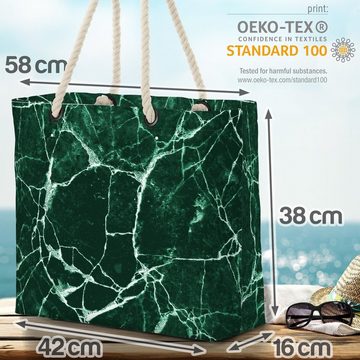 VOID Strandtasche (1-tlg), Grüner Marmor Beach Bag Marmor Stein Dekoration Textur Druck Boden Fliesen