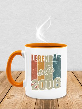 Shirtracer Tasse Legendär seit 2006, Keramik, 18. Geburtstag Tasse