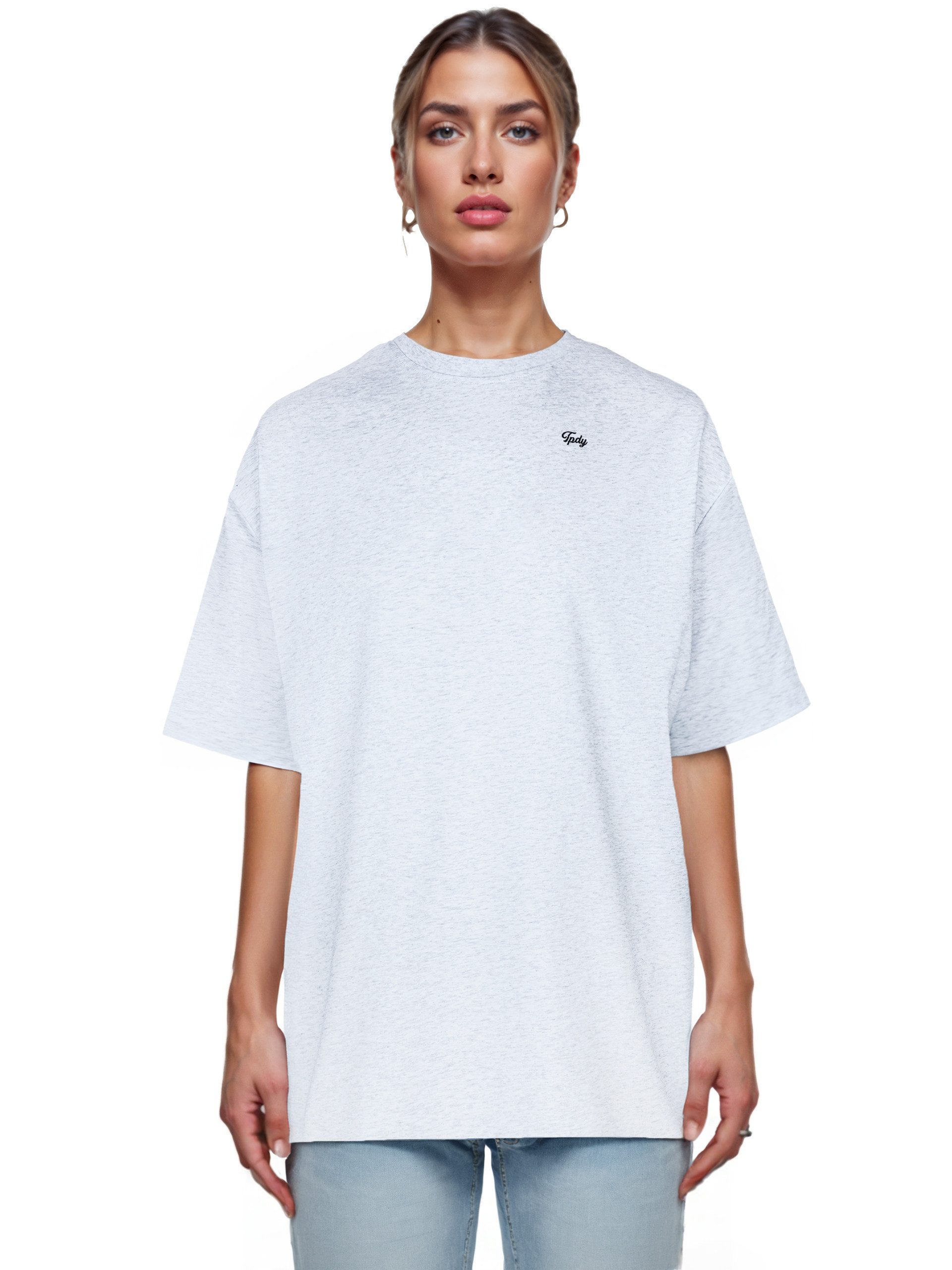 trueprodigy Oversize-Shirt Nika F Logostickerei Rundhals günstig online kaufen
