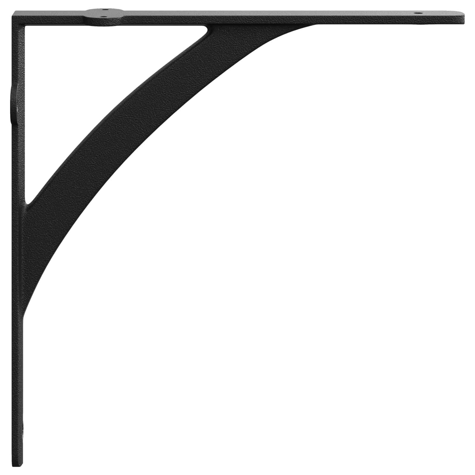 vidaXL Regal Wandregalhalterungen 12 stk. Schwarz 14,5 x 14,5 x 3,5 cm Stahl, 12-tlg.