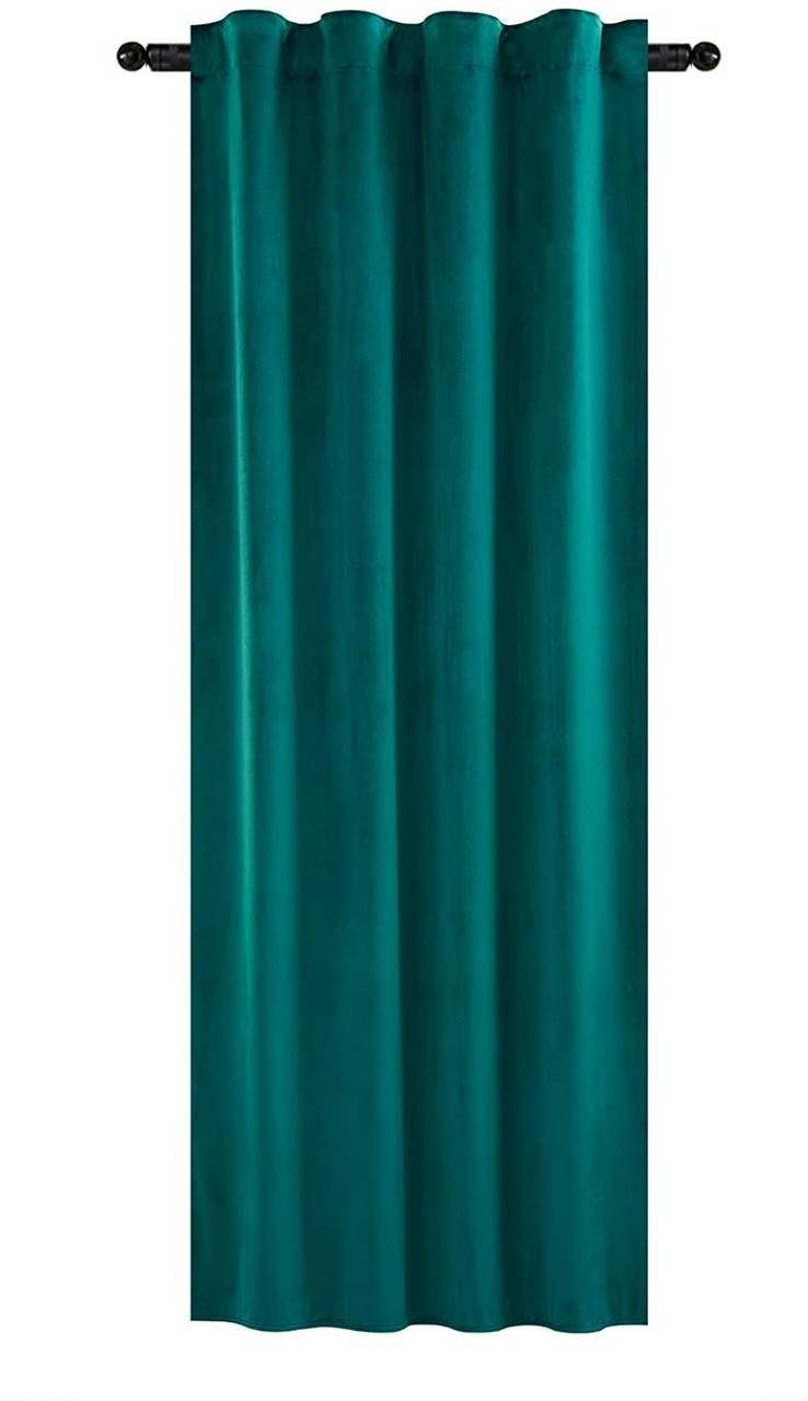 Kräuselband blickdicht, mit Woltu, blickdicht Vorhang, Multifunktionsband 300g/m² St), dunkelgrün (1