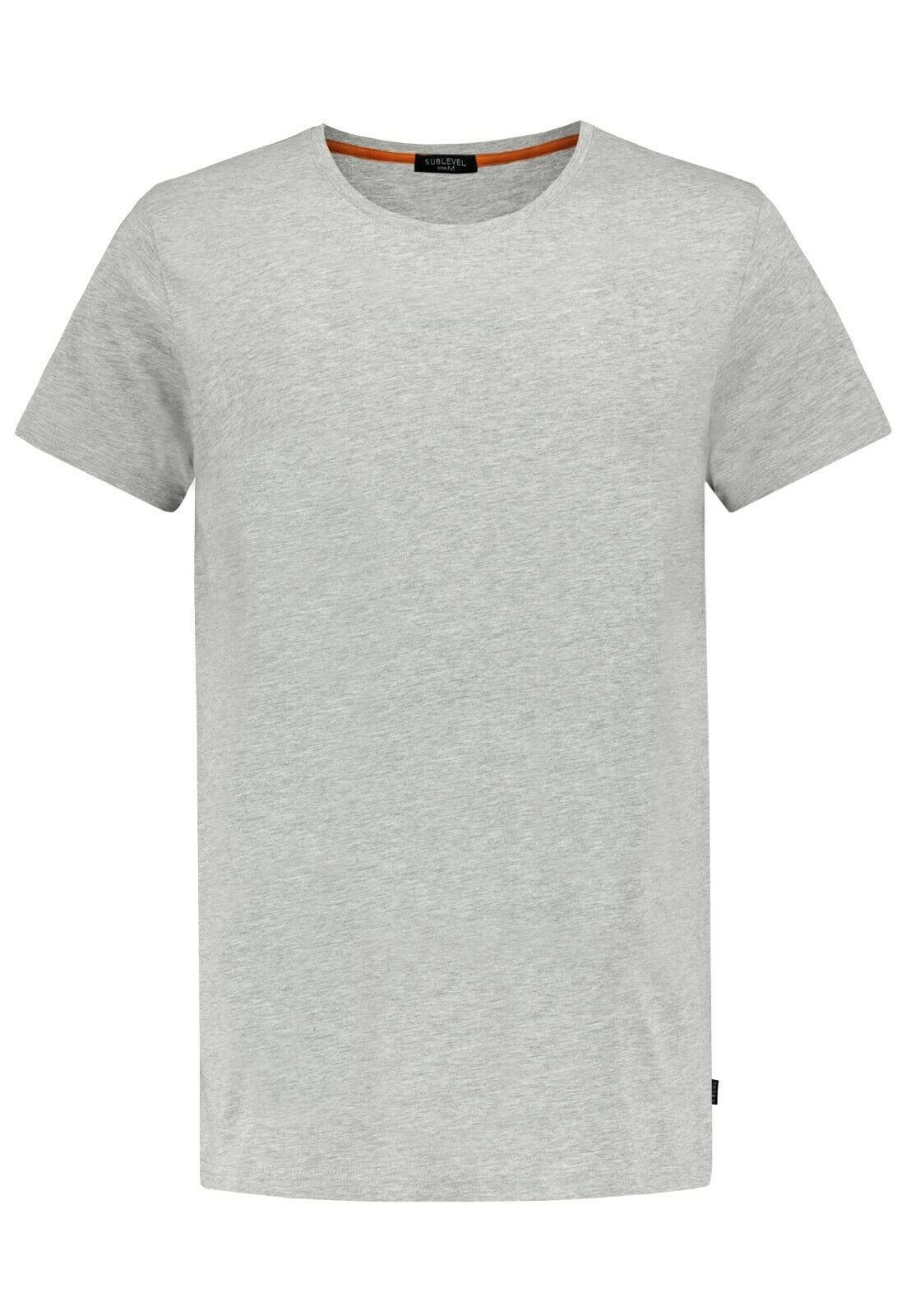 SUBLEVEL Kurzarmshirt Sublevel Herren T-Shirt kurz arm Shirt 5er Pack Freizeit Basic Baumwolle Sommer