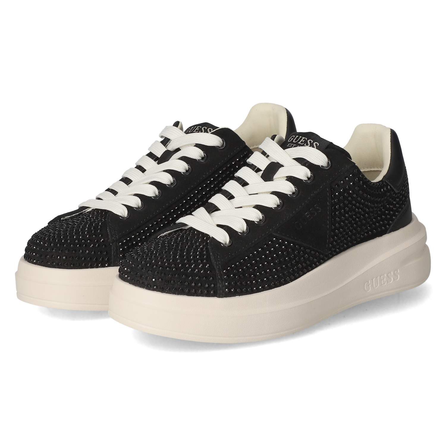 Guess FLPELBSUE12BLACK Schnürschuh günstig online kaufen