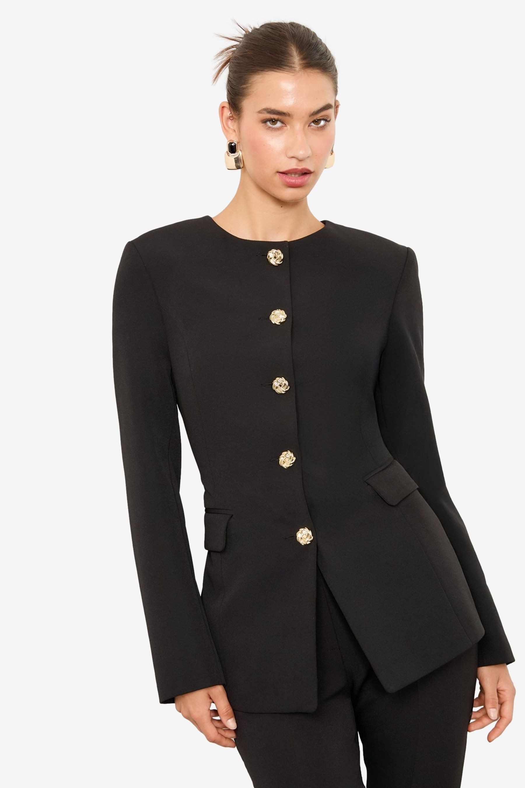 LIPSY Jackenblazer Lipsy Kragenloser Blazer (1-tlg) günstig online kaufen