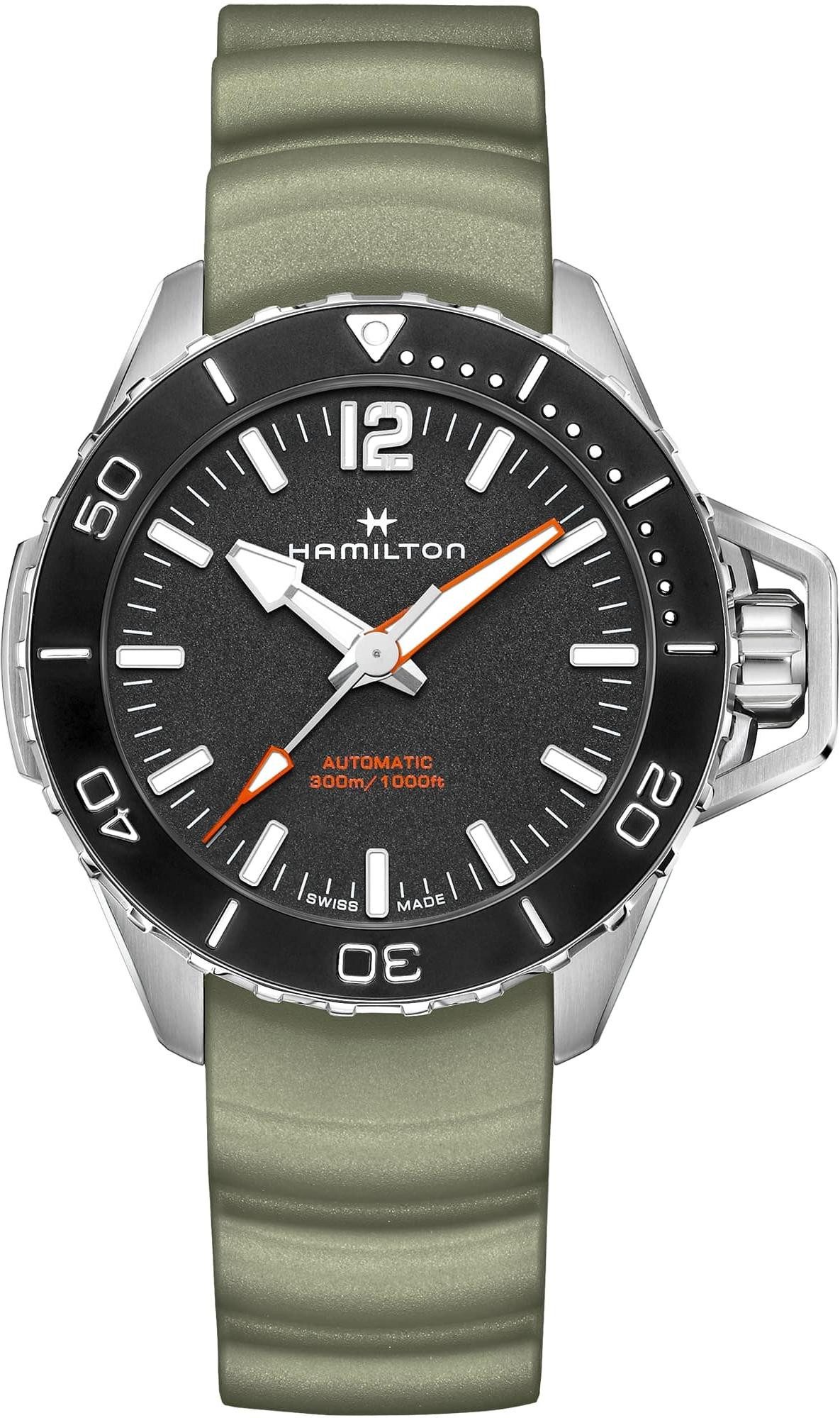 Hamilton Taucheruhr Khaki Navy Frogman Auto Taucheruhren für Herren
