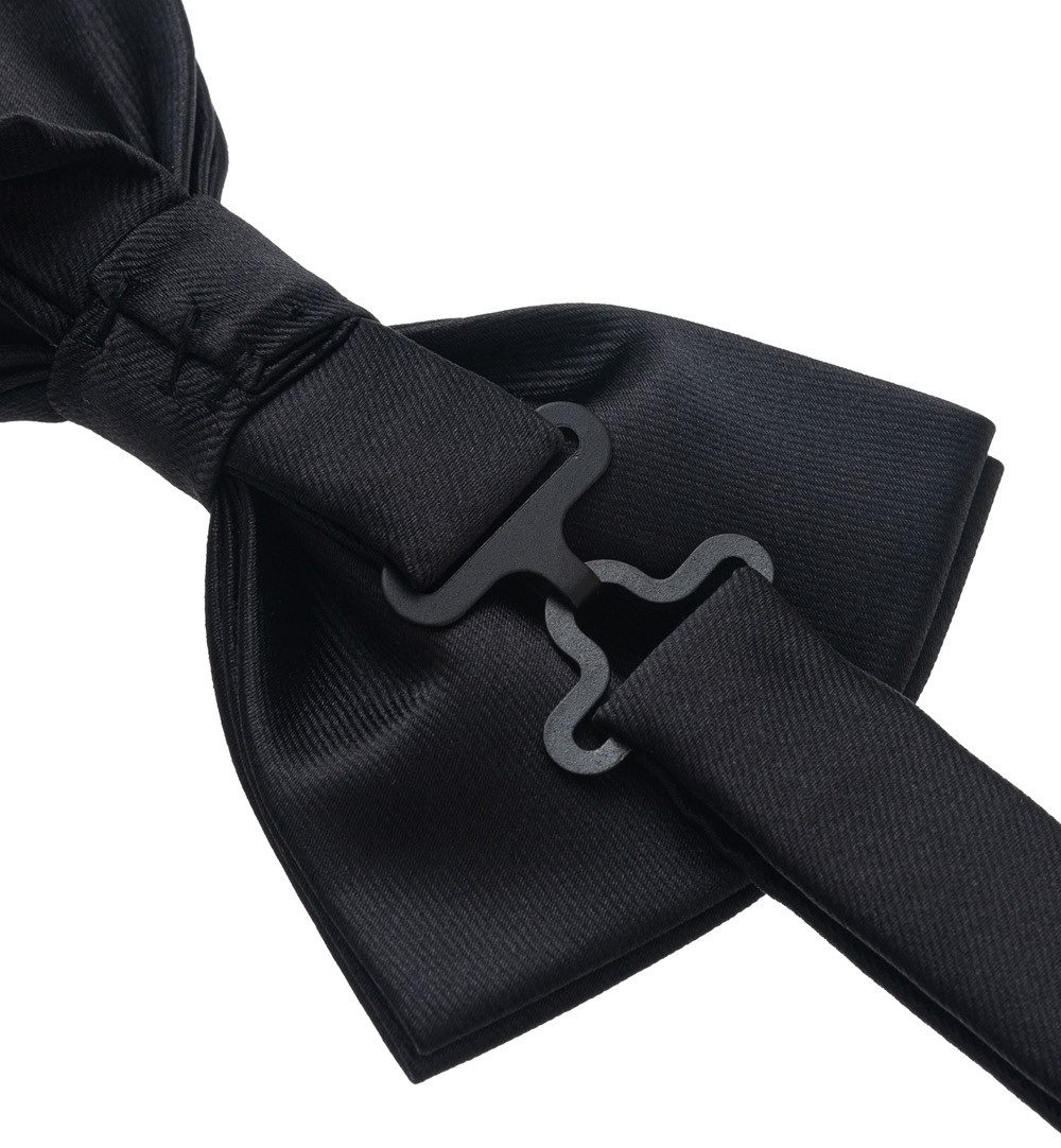 axy Hosenträger Herren Hosenträger mit Fliege Set 3,5cm Breit (2-St., 2er Set) 4 Stabile Clips X-Form, verstellbar und elastisch 120cm Lang – Bild 5 von 5