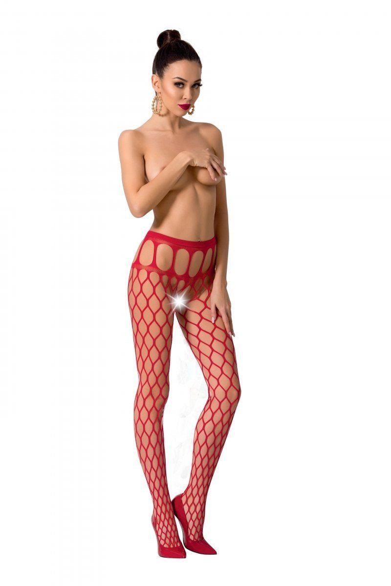in Passion one rot Size Strumpfhose Ouvert -