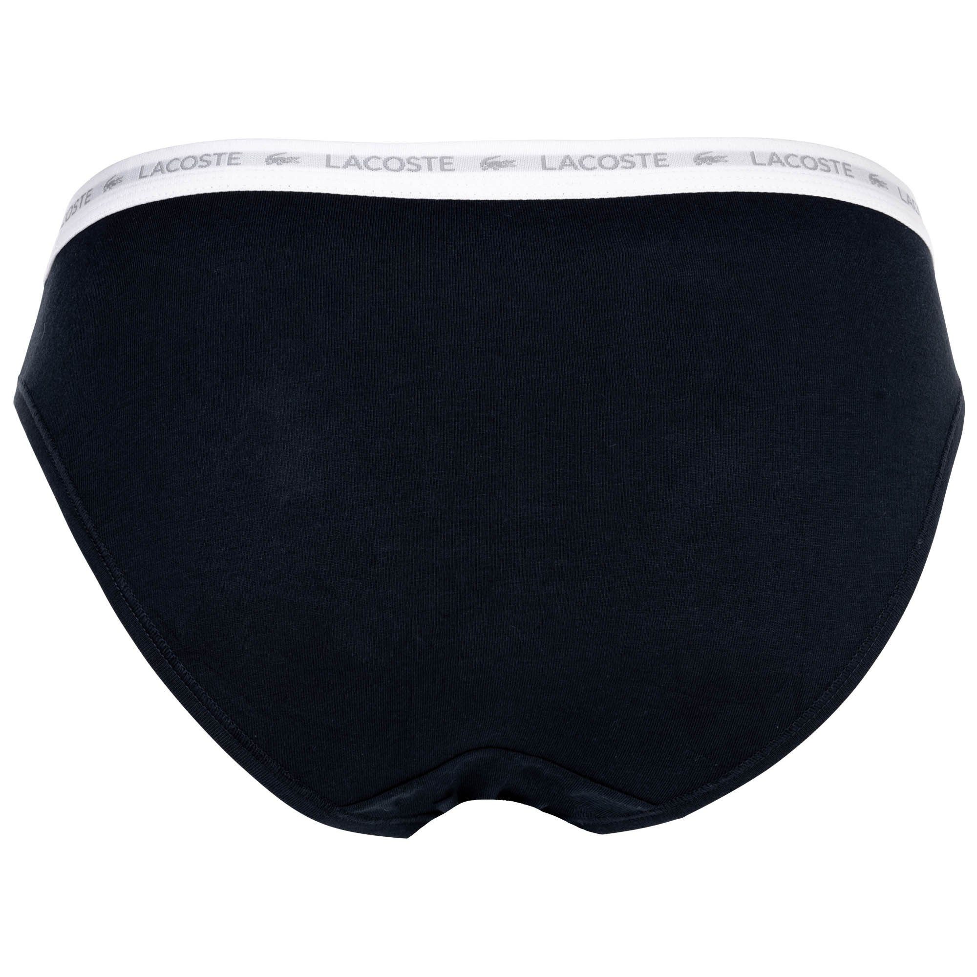 Lacoste Slip Damen Slip 3er Pack Baumwolle (Packung, 3er Pack)