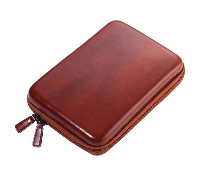 TROIKA Organizer Organizer-Etui mit Reißverschluss BROWN TRAVEL CASE